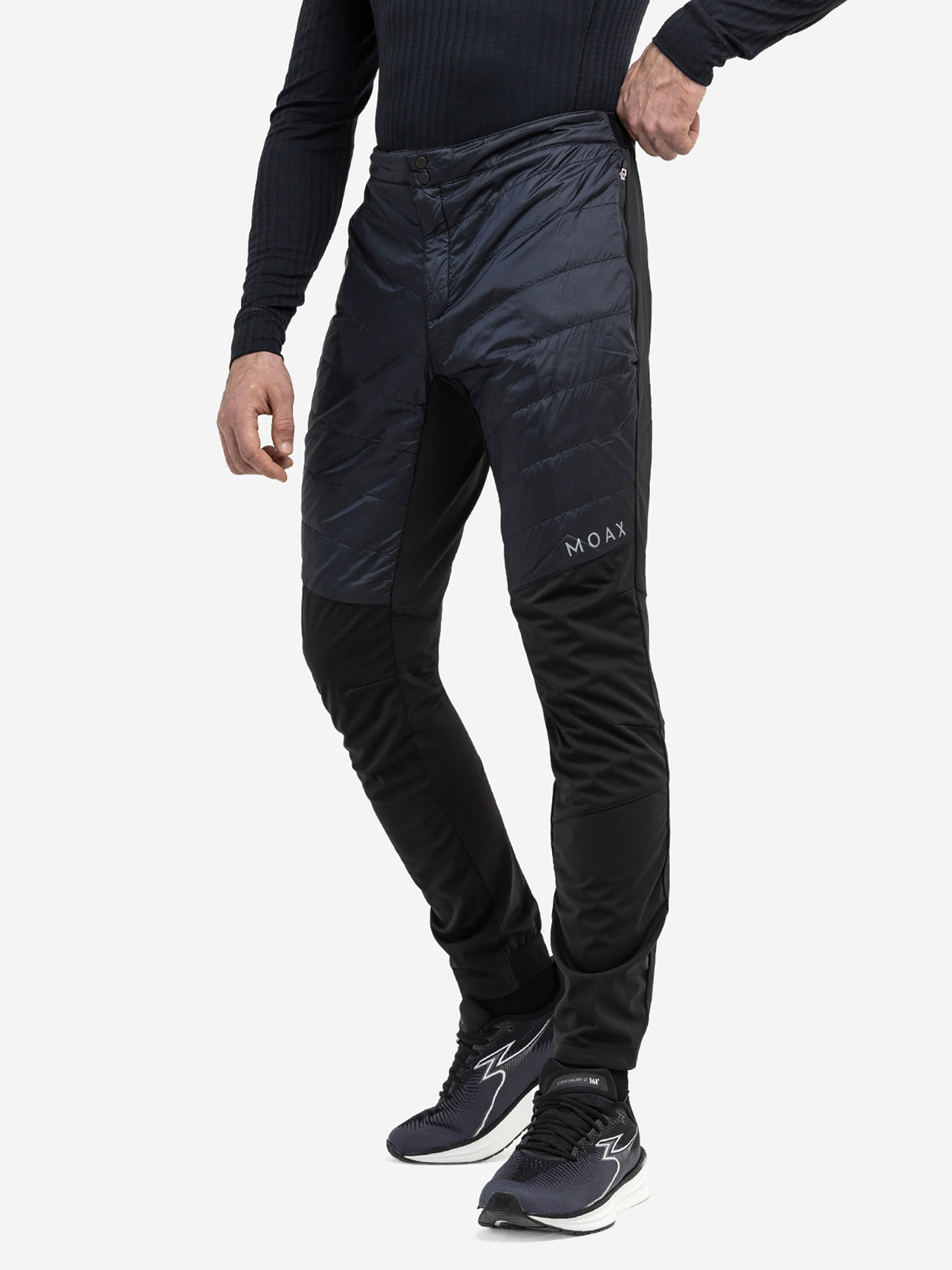 фото Брюки утепленные мужские moaxsport royal, черный