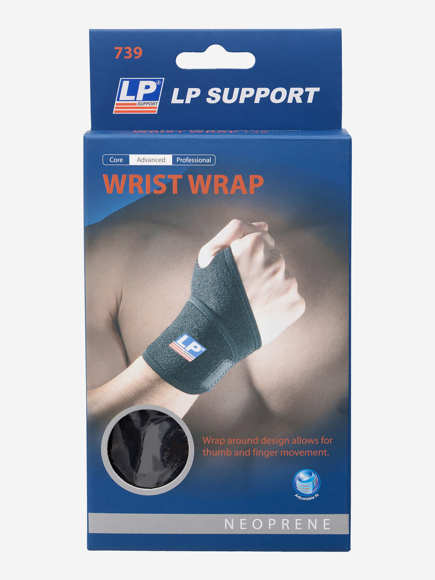 фото Суппорт запястья lp 739, черный lp support