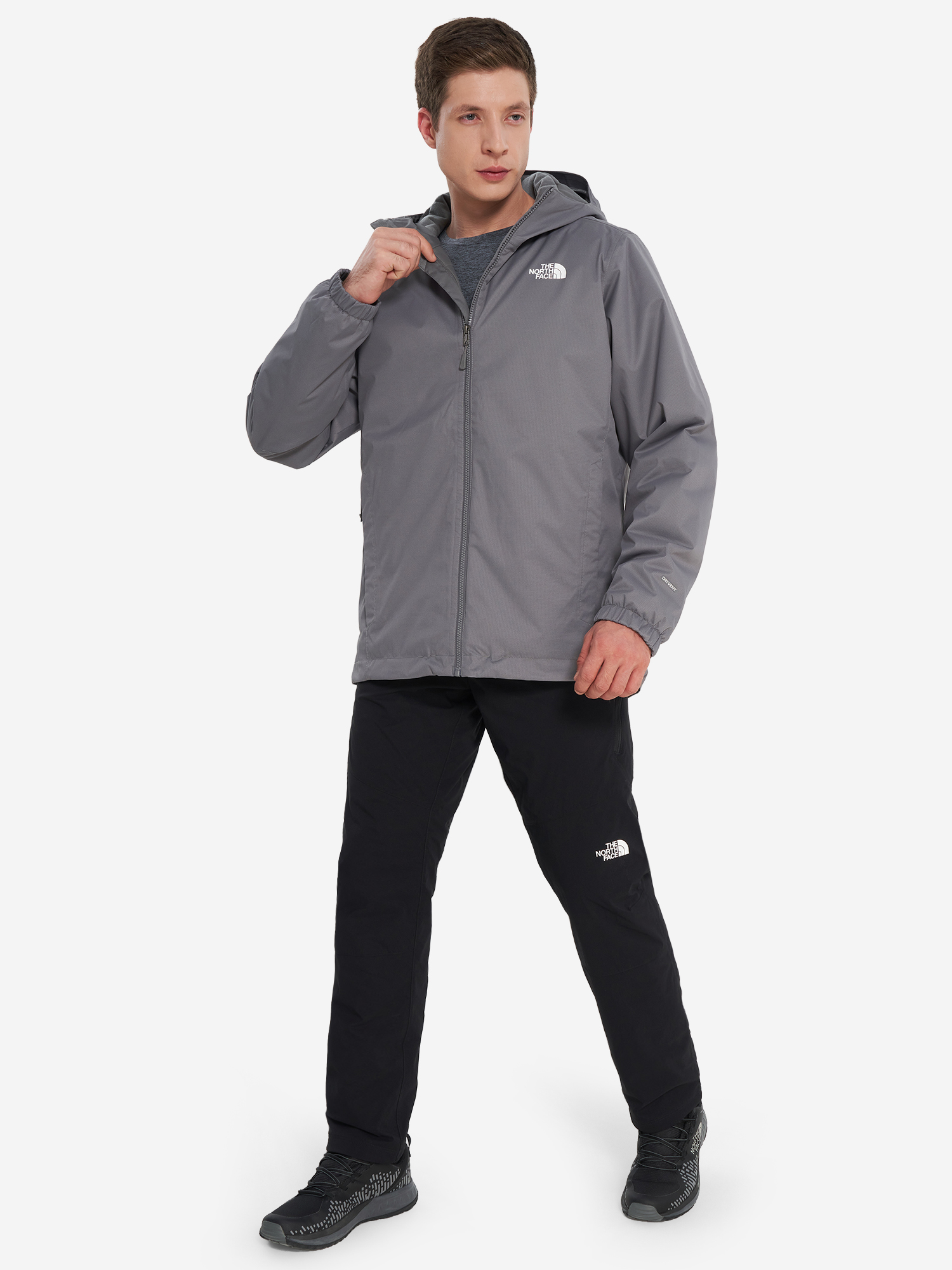 фото Куртка утепленная мужская the north face quest insulated, серый