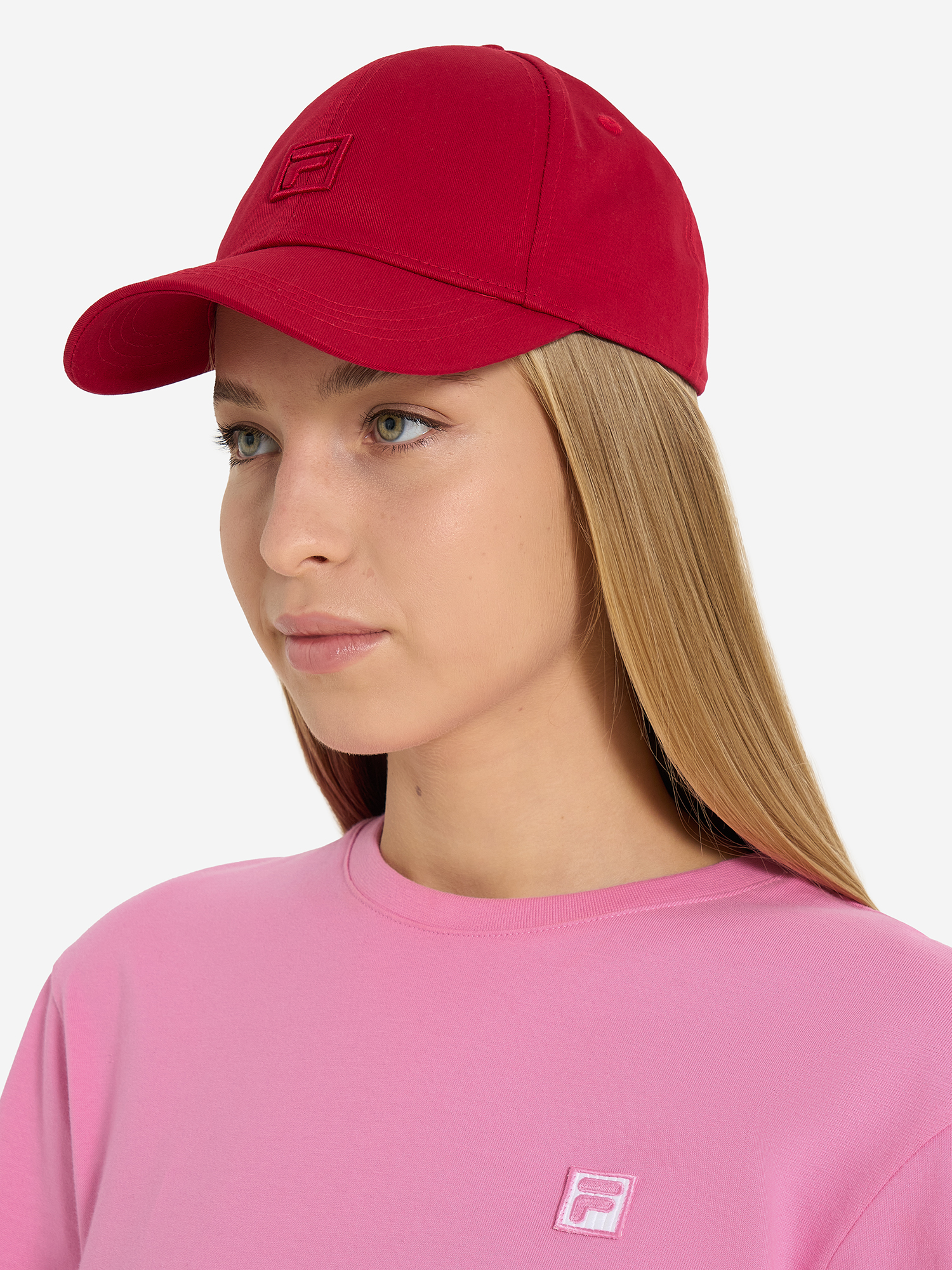 фото Бейсболка fila, красный