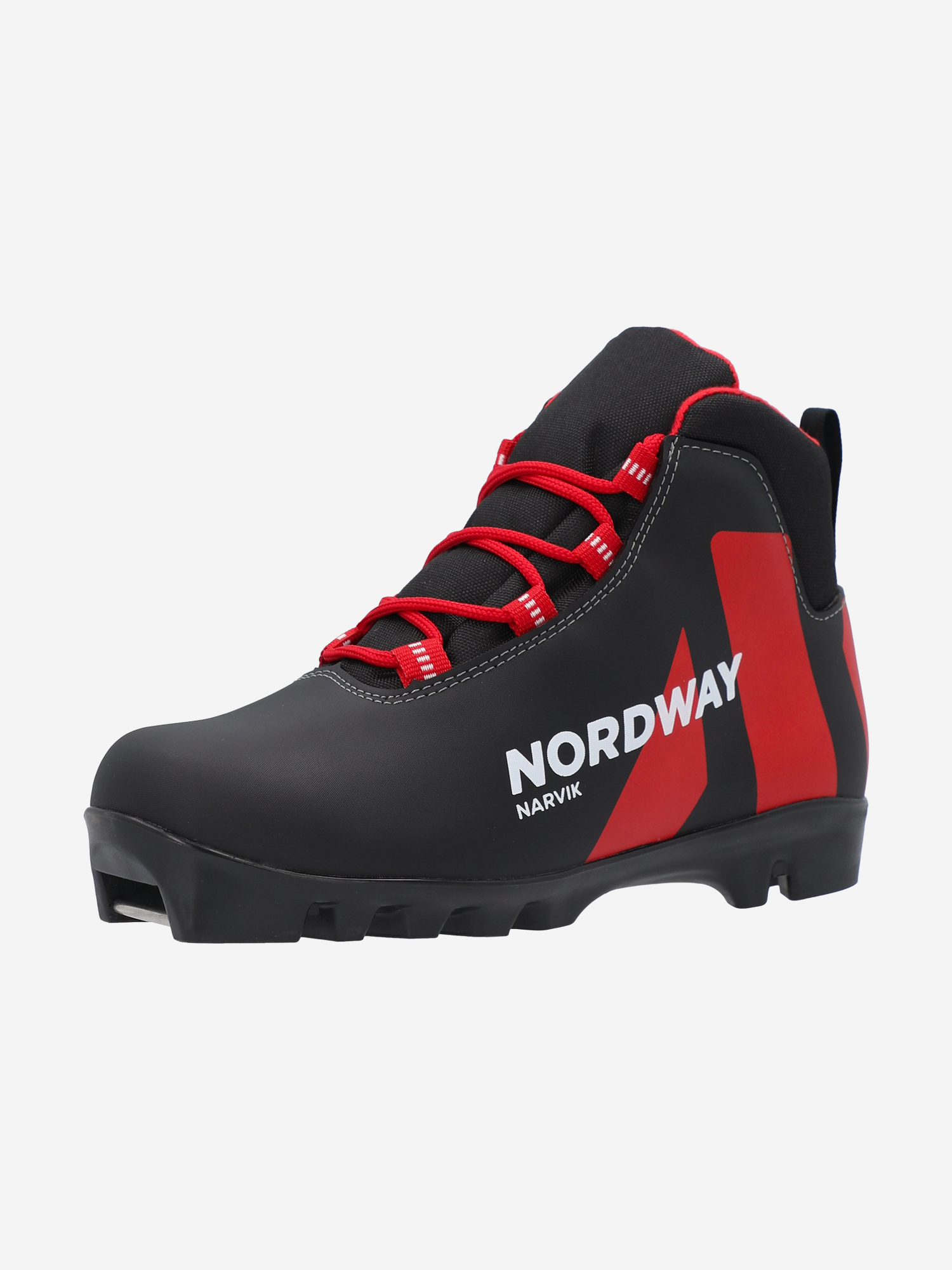 фото Ботинки для беговых лыж детские nordway narvik nnn, черный