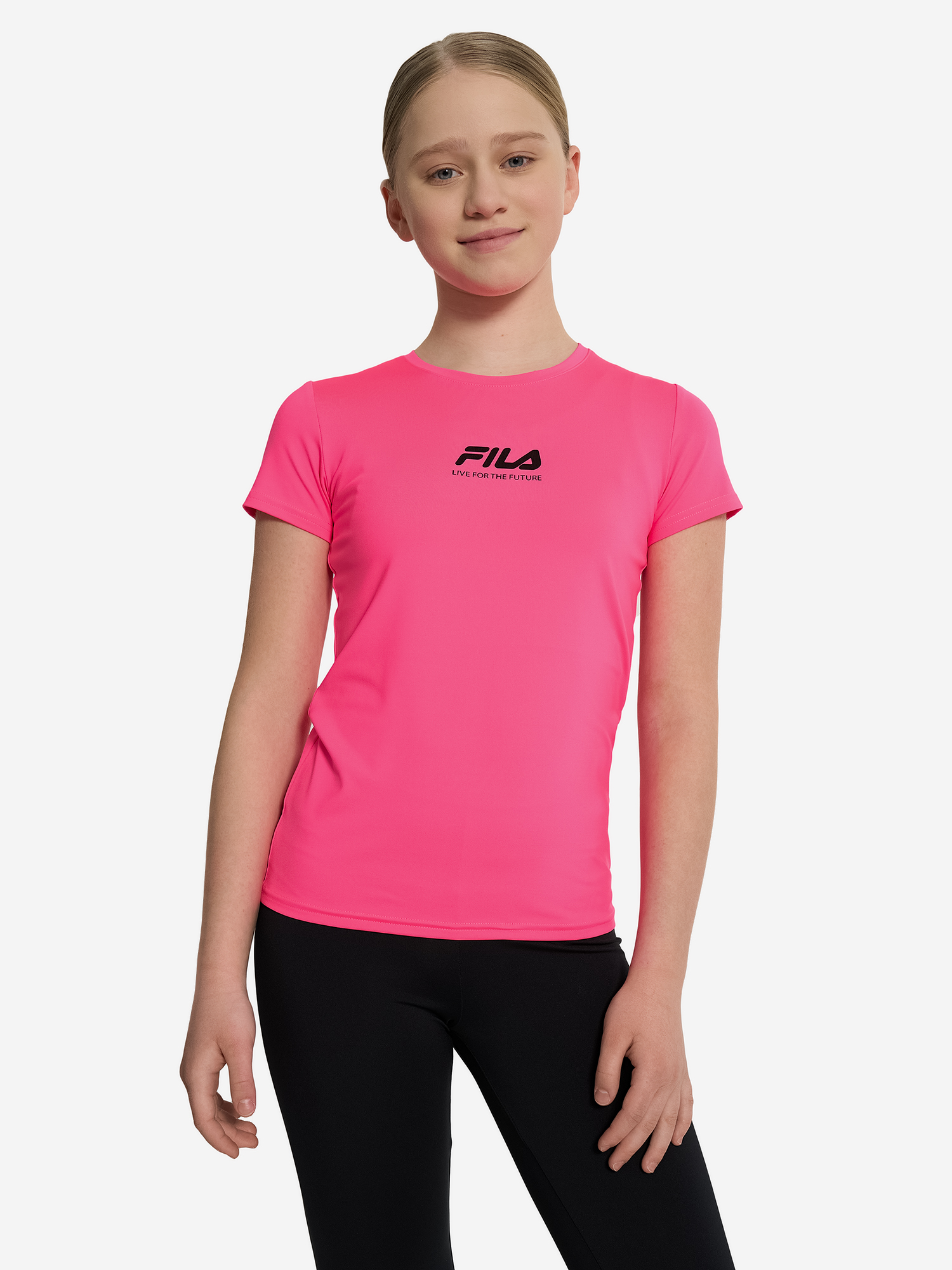 фото Футболка для девочек fila, розовый