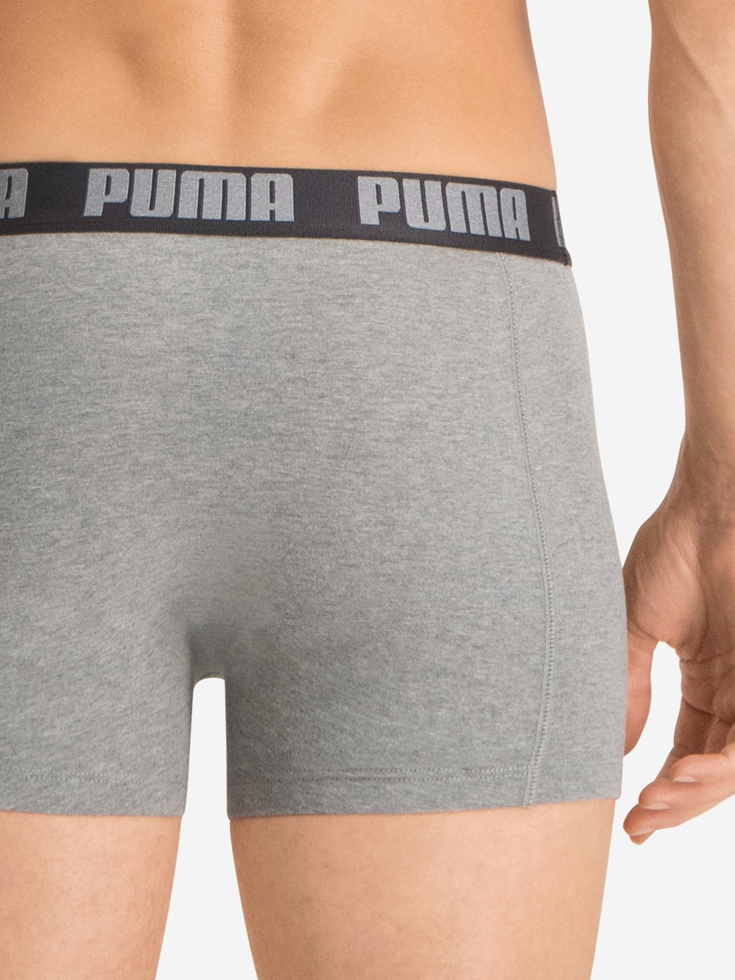 фото Трусы мужские puma basic, 2 штуки, серый