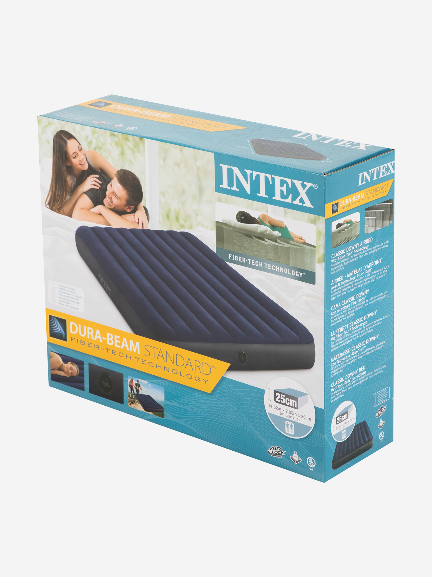 фото Матрас надувной intex роял 203х152х25 см, синий