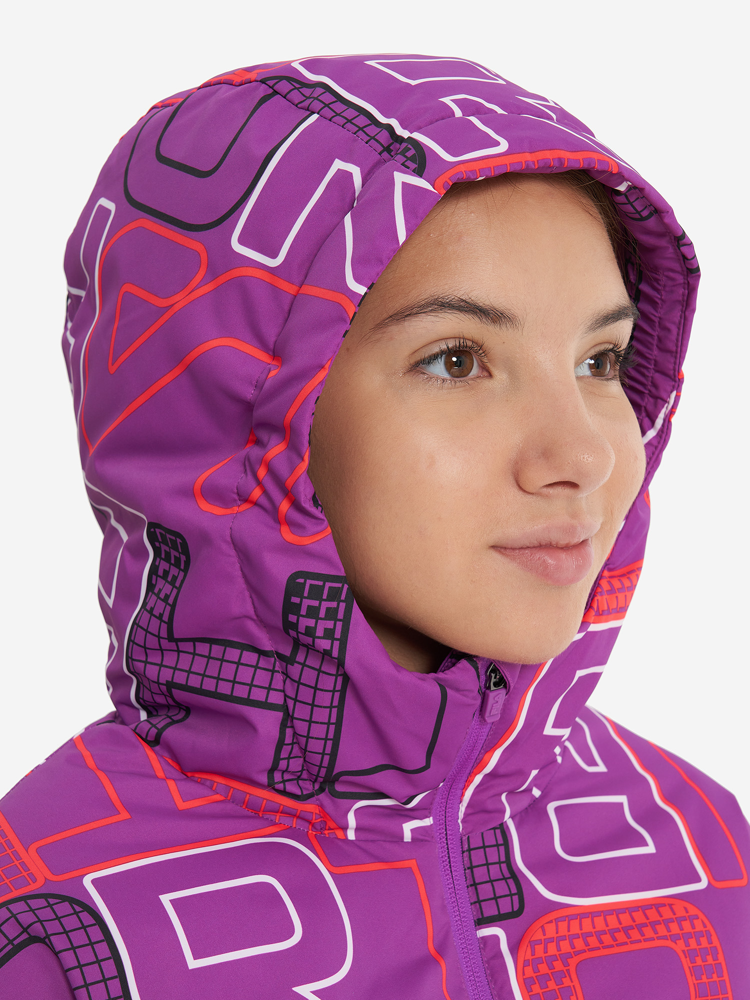 фото Куртка утепленная для девочек fila, фиолетовый