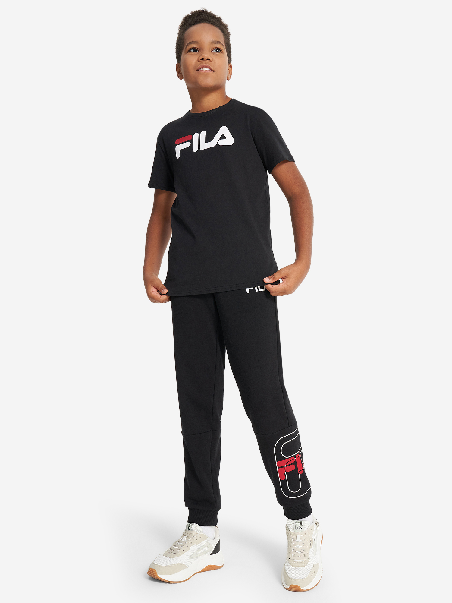 фото Футболка для мальчиков fila, черный