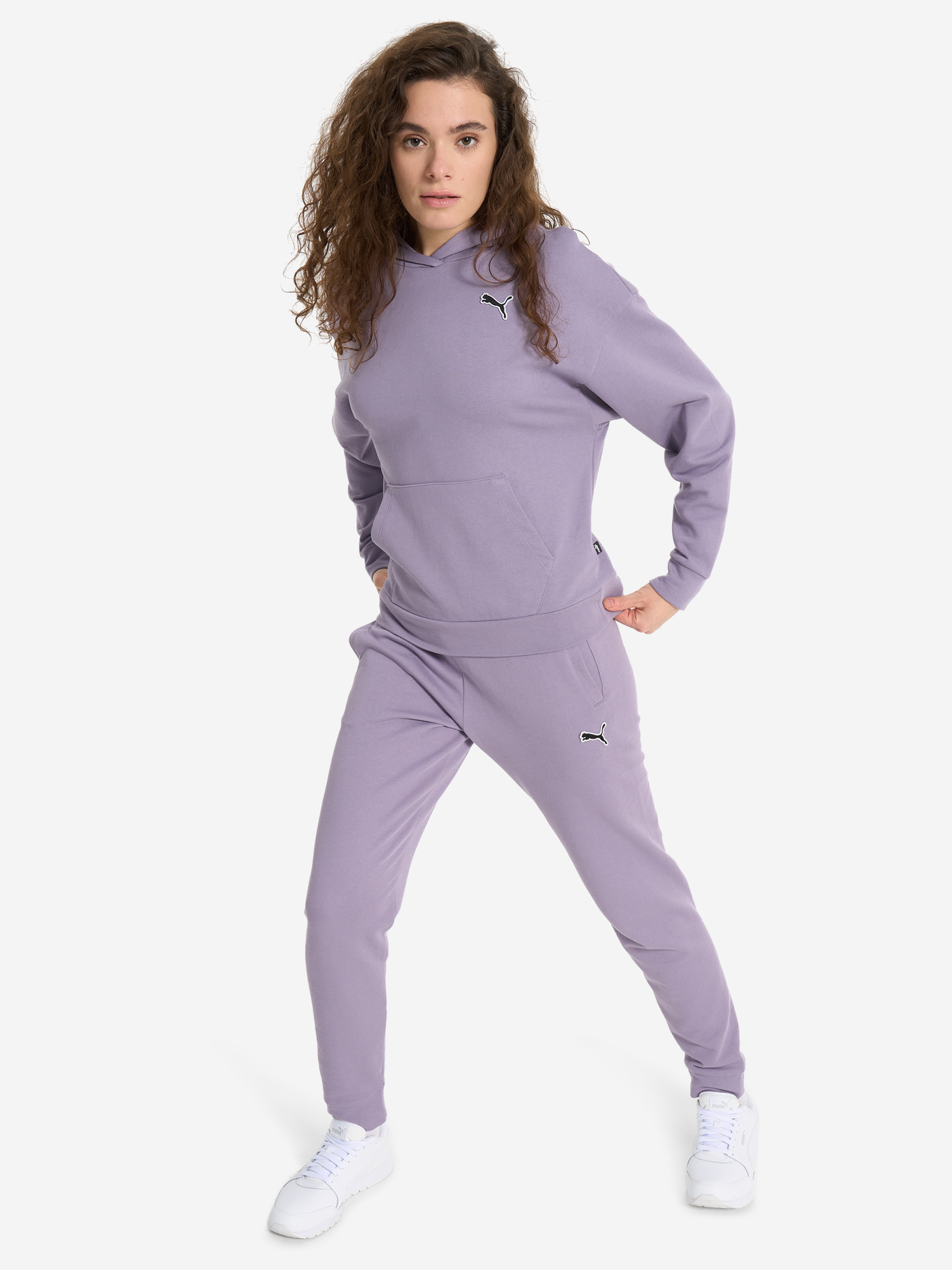 фото Худи женское puma essentials, фиолетовый