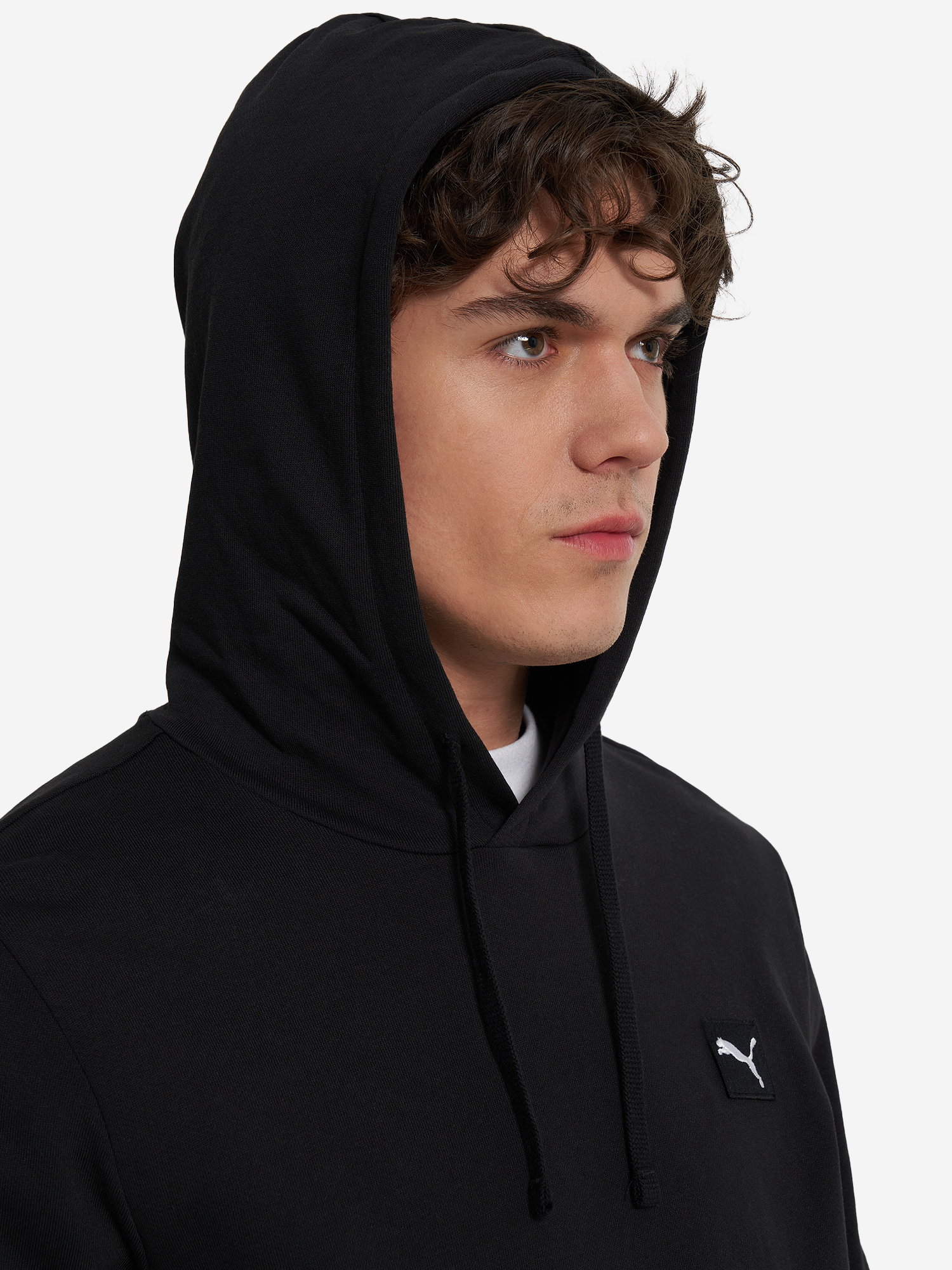 фото Худи мужское puma ess elevated, черный