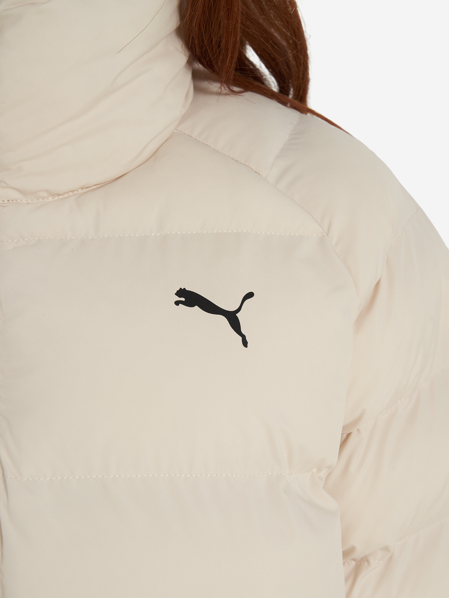 фото Пуховик женский puma, бежевый
