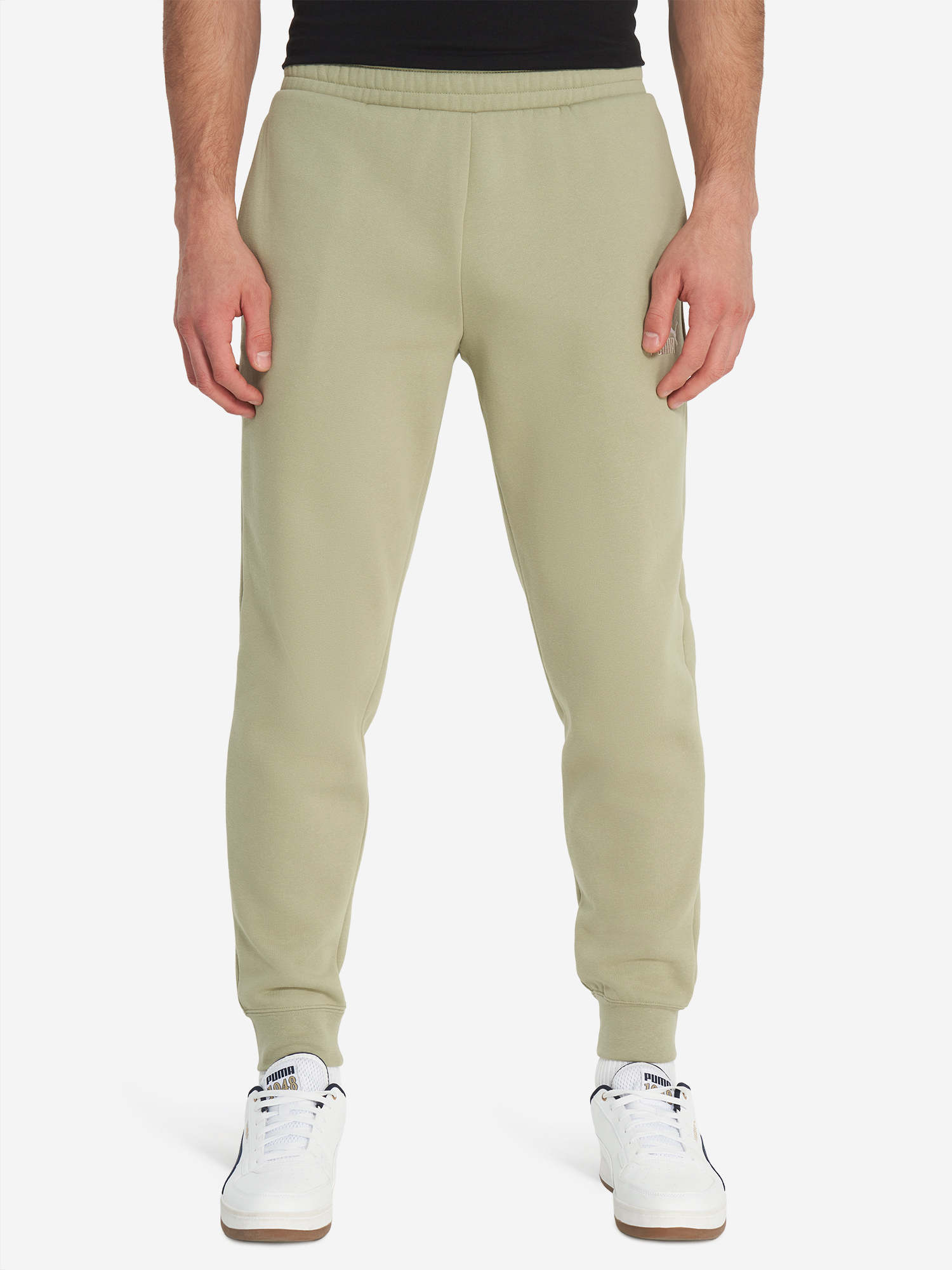 фото Брюки мужские puma ess 2 color no. 1 logo, бежевый