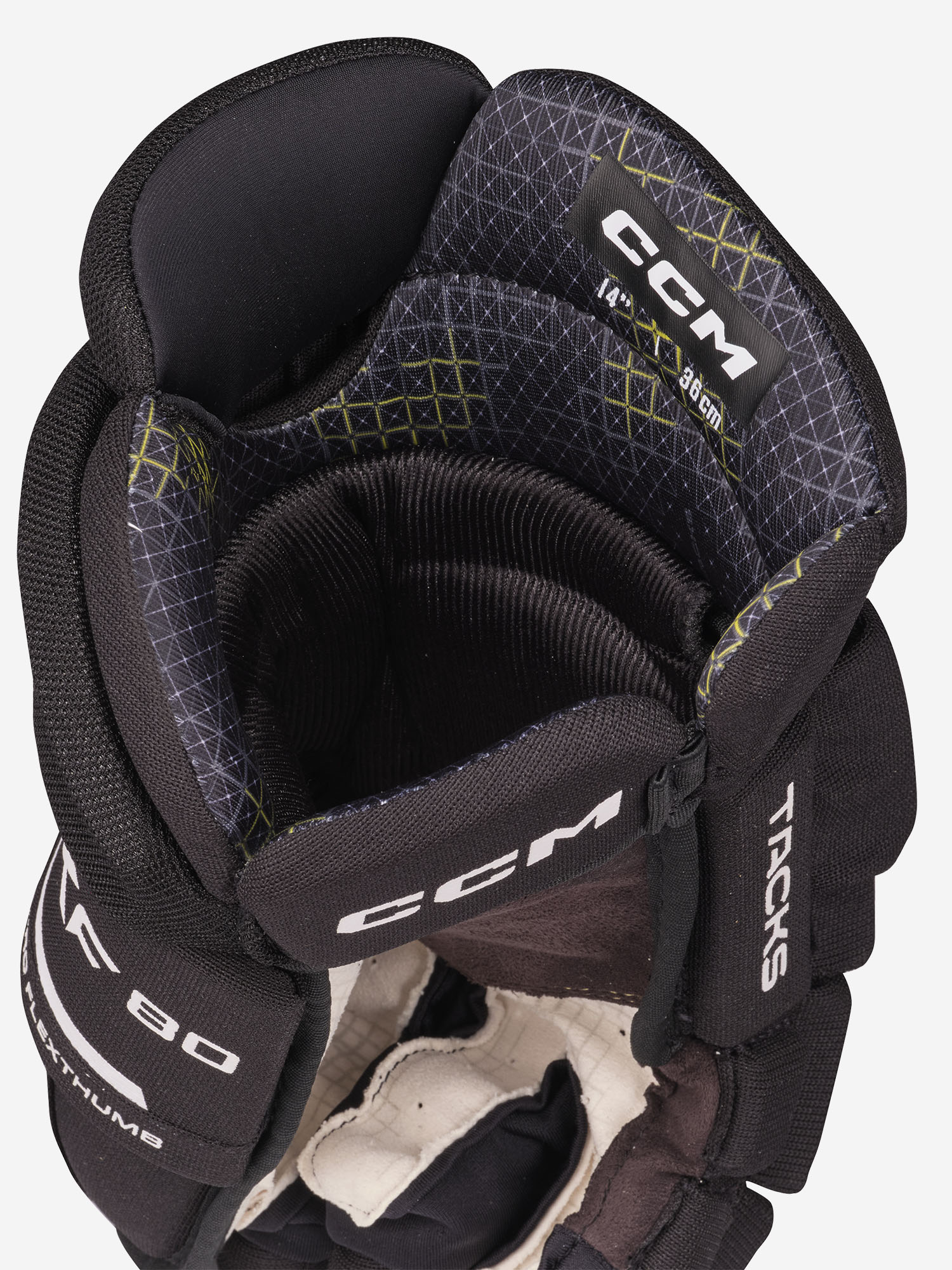 фото Перчатки хоккейные детские ccm tacks xf 80 jr, черный