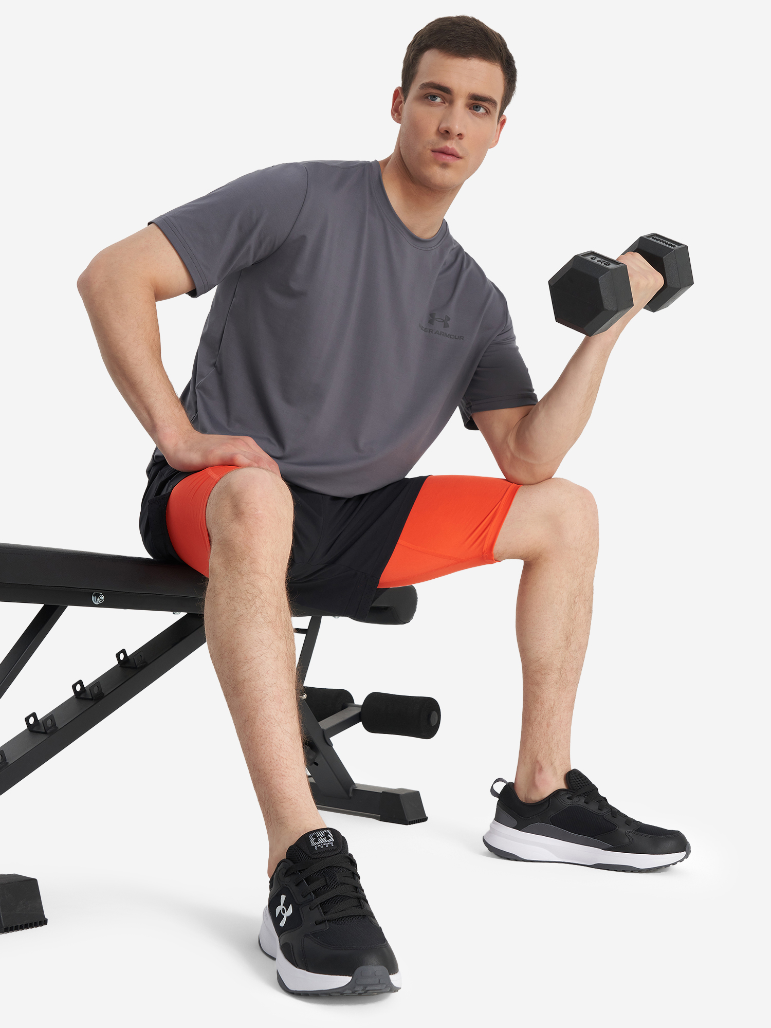 фото Футболка мужская under armour, серый