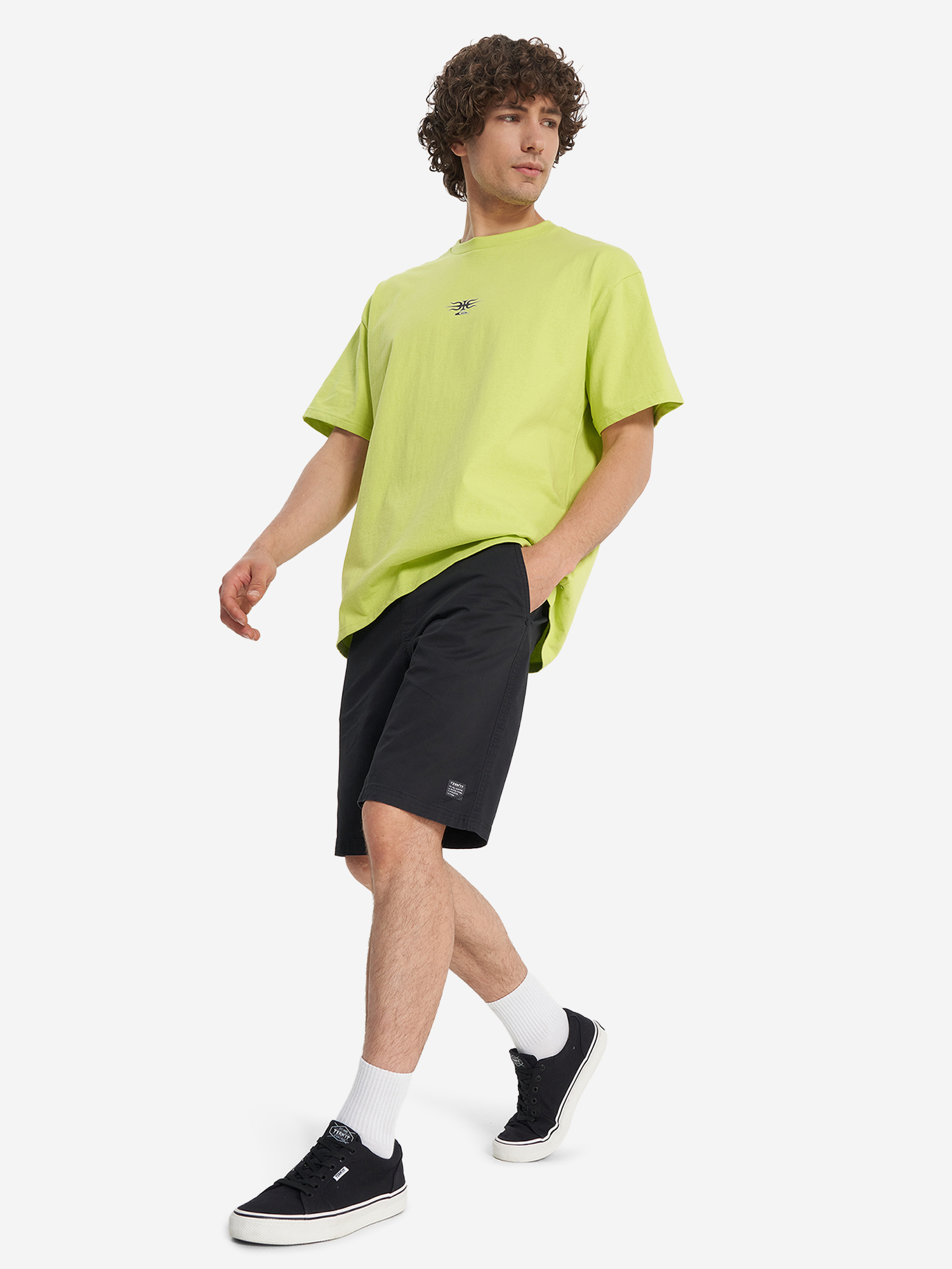 фото Футболка мужская оверсайз quiksilver mercury tribe, желтый
