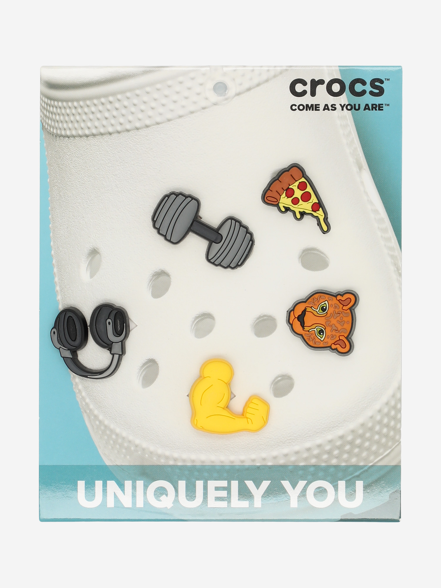 фото Украшение для обуви crocs get swole 5 pack, мультицвет