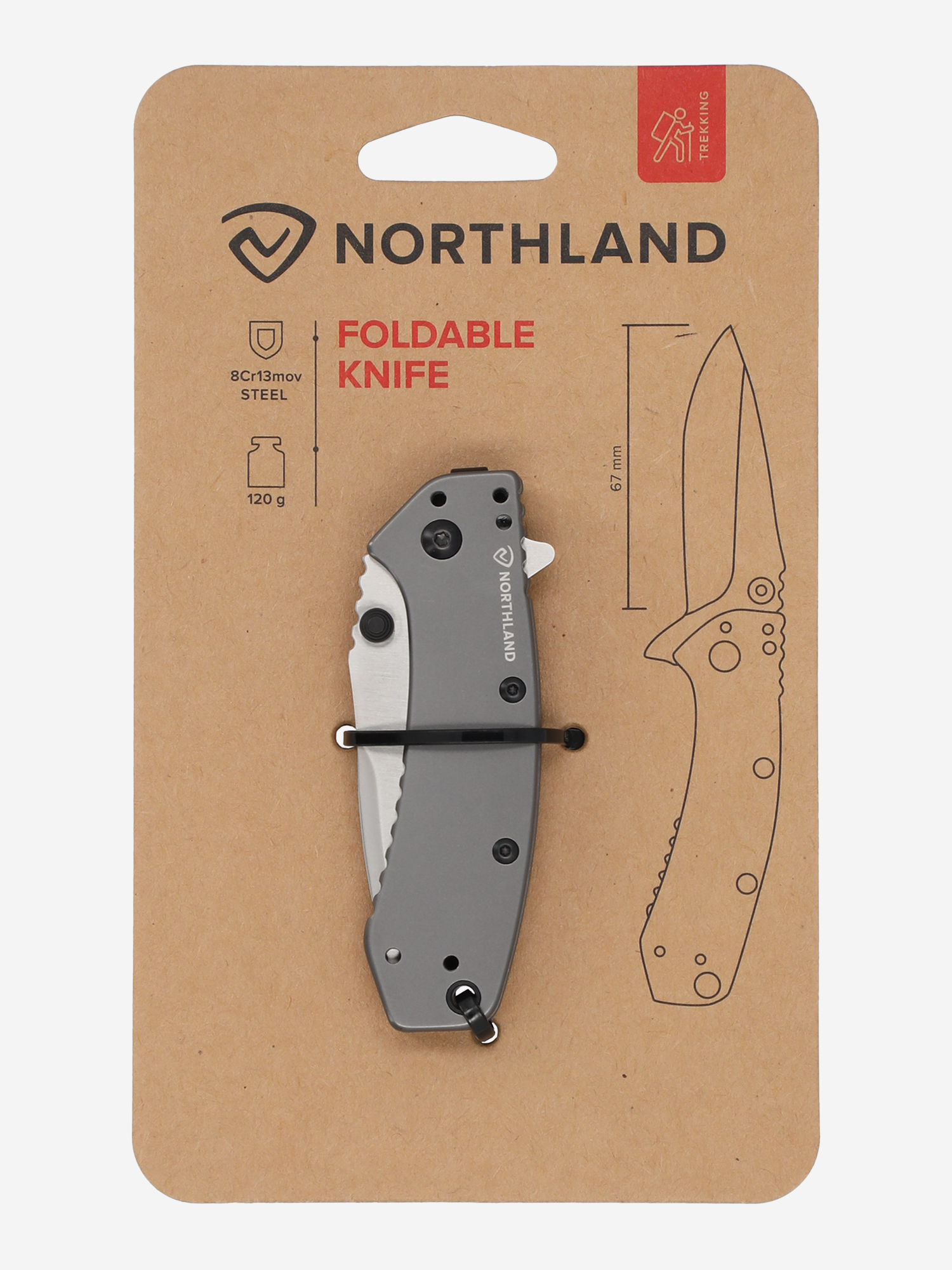 фото Нож складной northland, черный