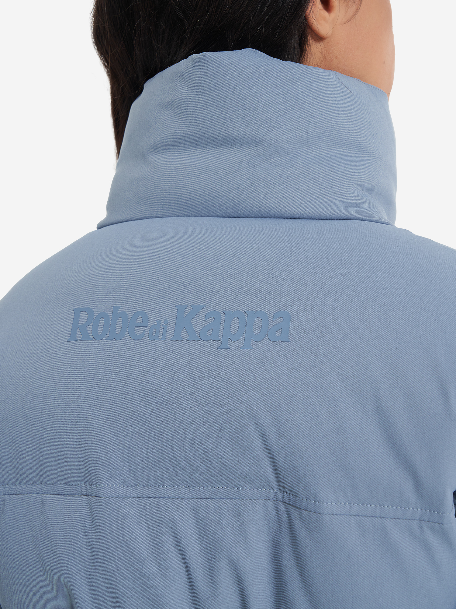 фото Пуховик женский robe di kappa, голубой