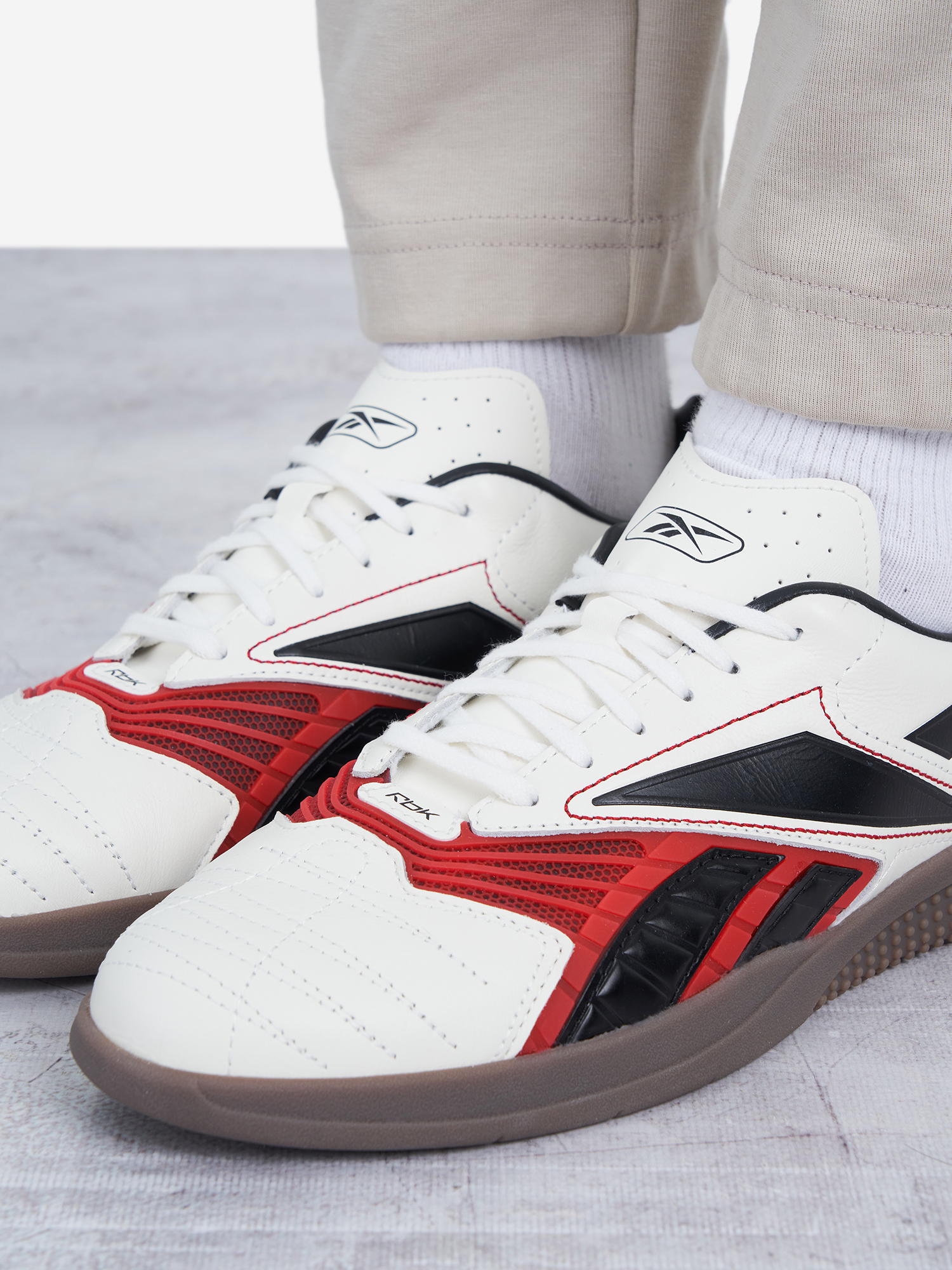 фото Кеды мужские reebok hammer valde, бежевый