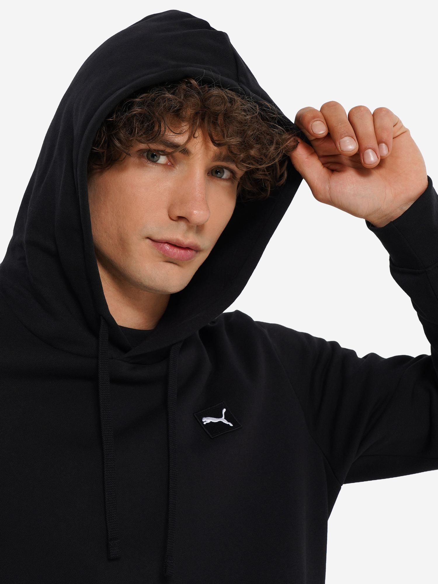 фото Худи мужское puma elevated, черный