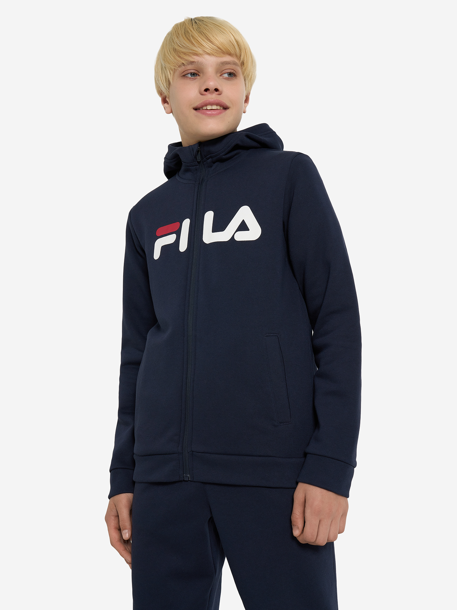 фото Толстовка для мальчиков fila, синий