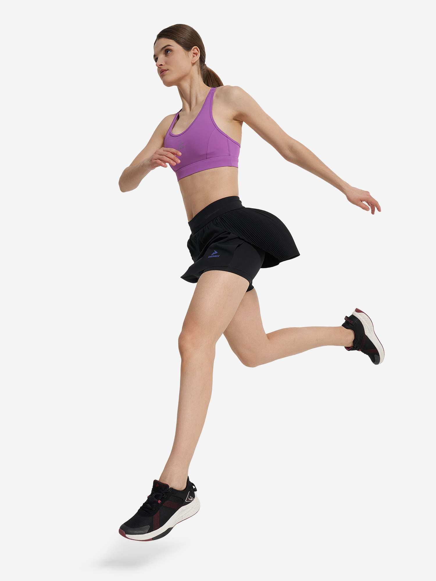 фото Топ бра спортивный demix activemove urban mesh back, фиолетовый