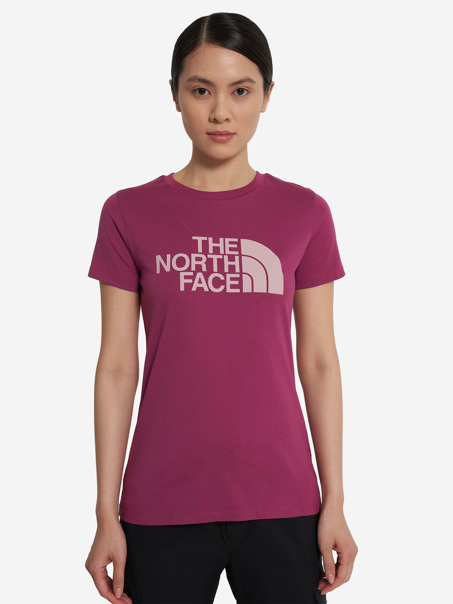 фото Футболка женская the north face easy, розовый