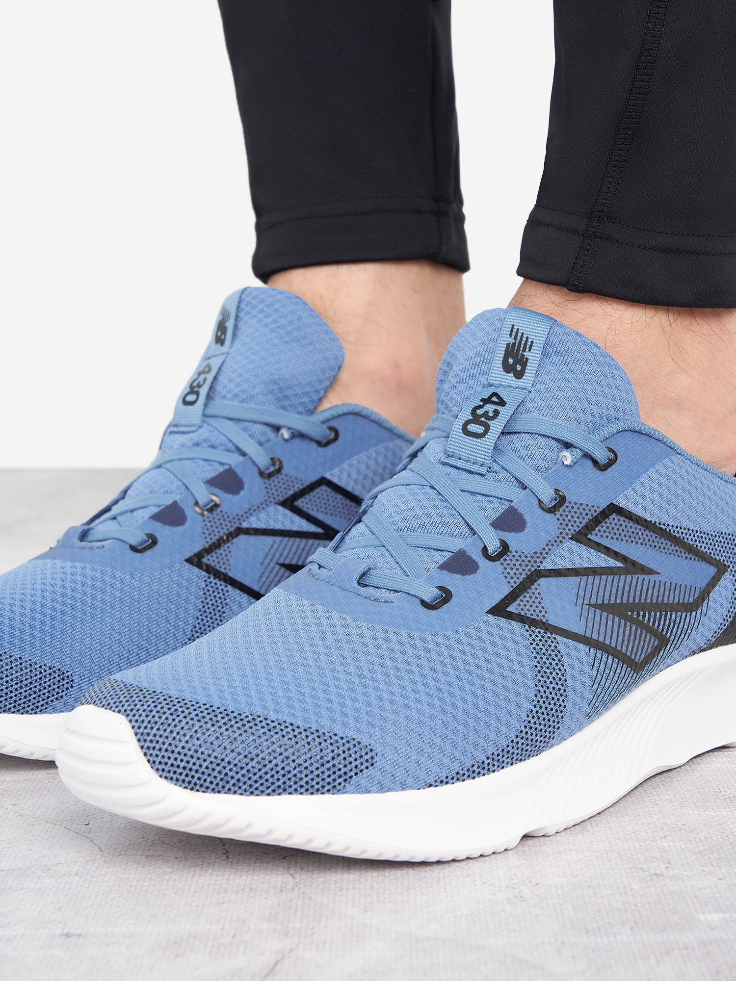 фото Кроссовки мужские new balance 430, голубой