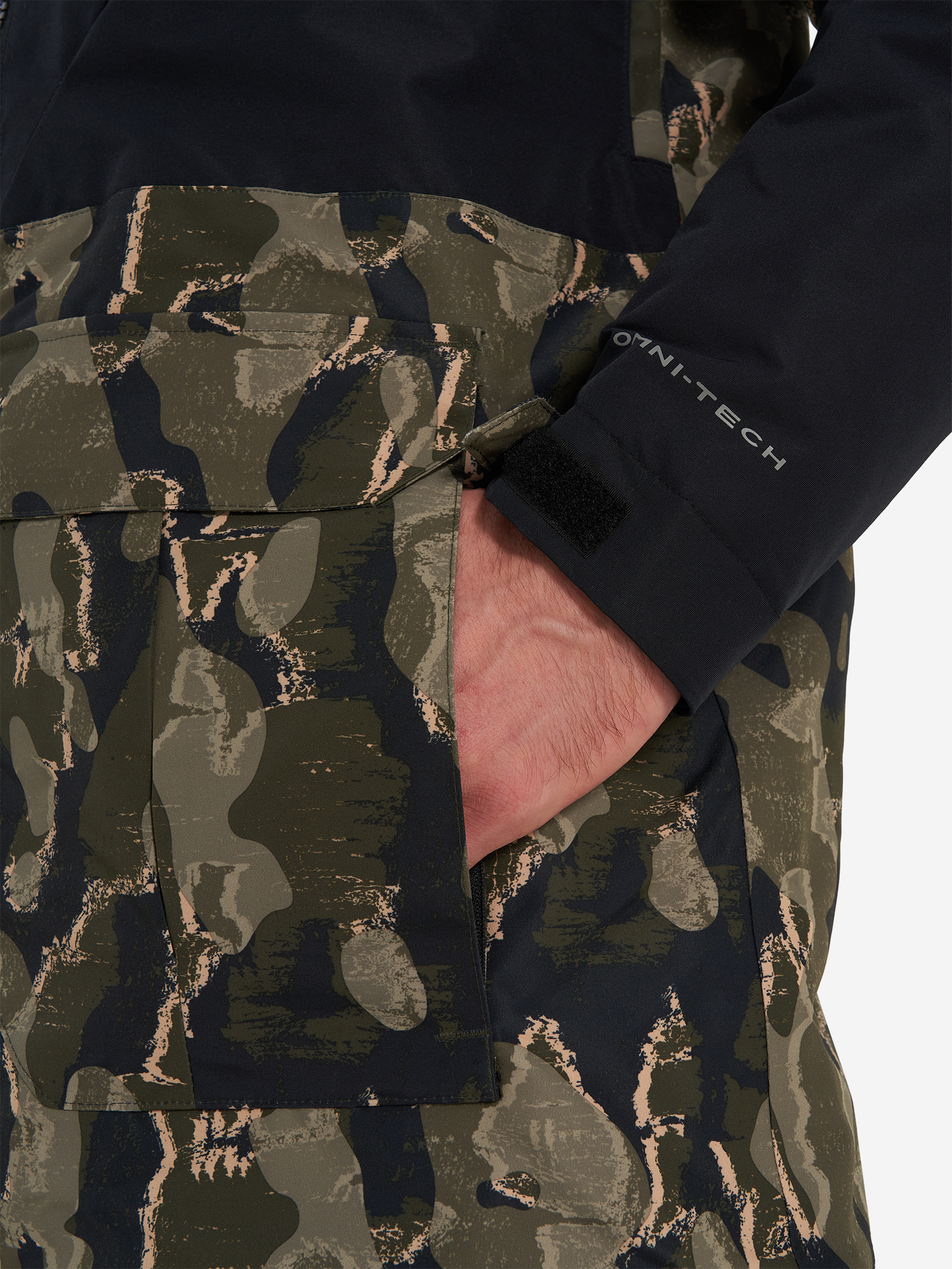 фото Куртка утепленная мужская columbia coreshot printed jacket, зеленый