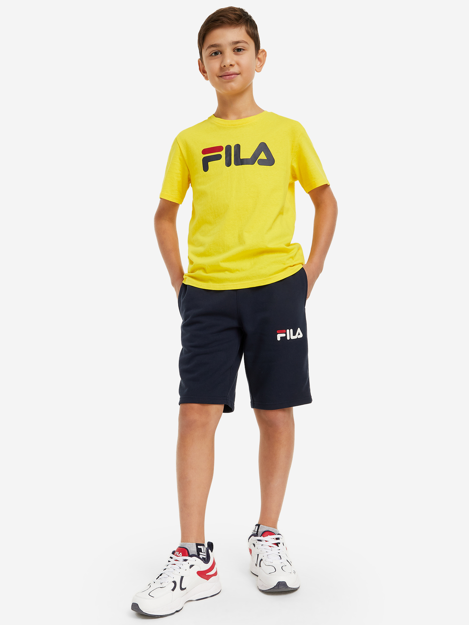 фото Футболка для мальчиков fila, желтый