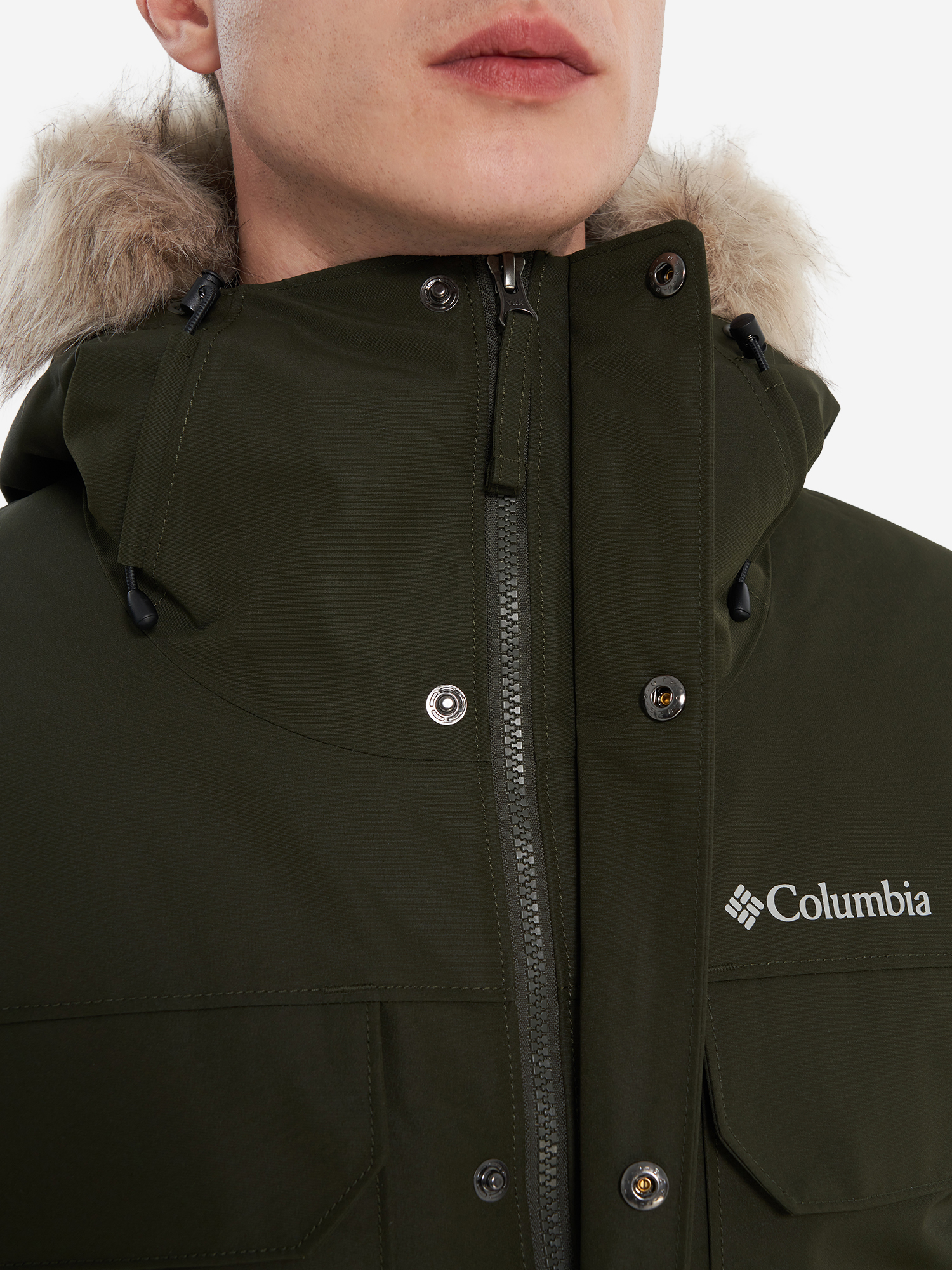 фото Парка мужская columbia south canyon iii long parka, зеленый