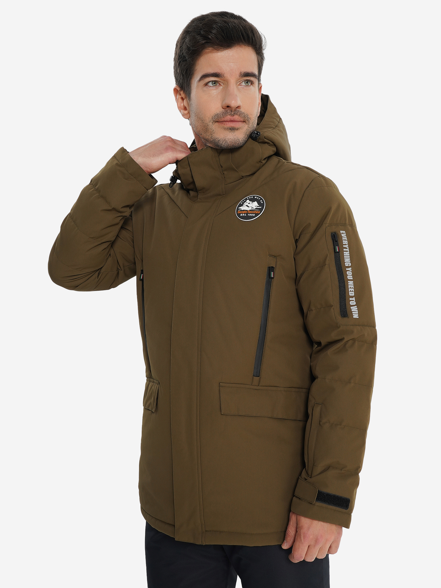 фото Куртка утепленная мужская sergio tacchini john, зеленый