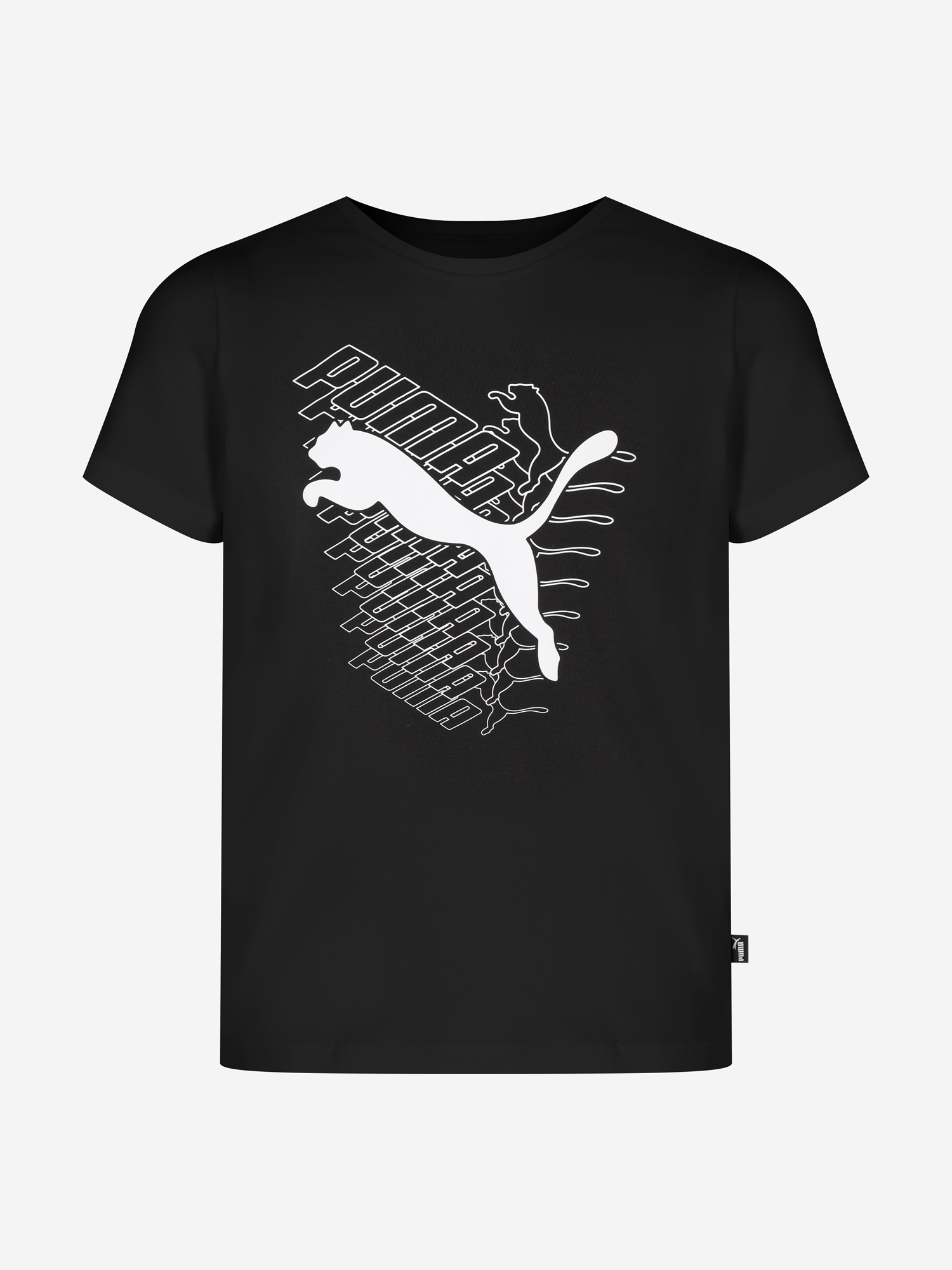 фото Футболка для мальчиков puma graphics cat, черный