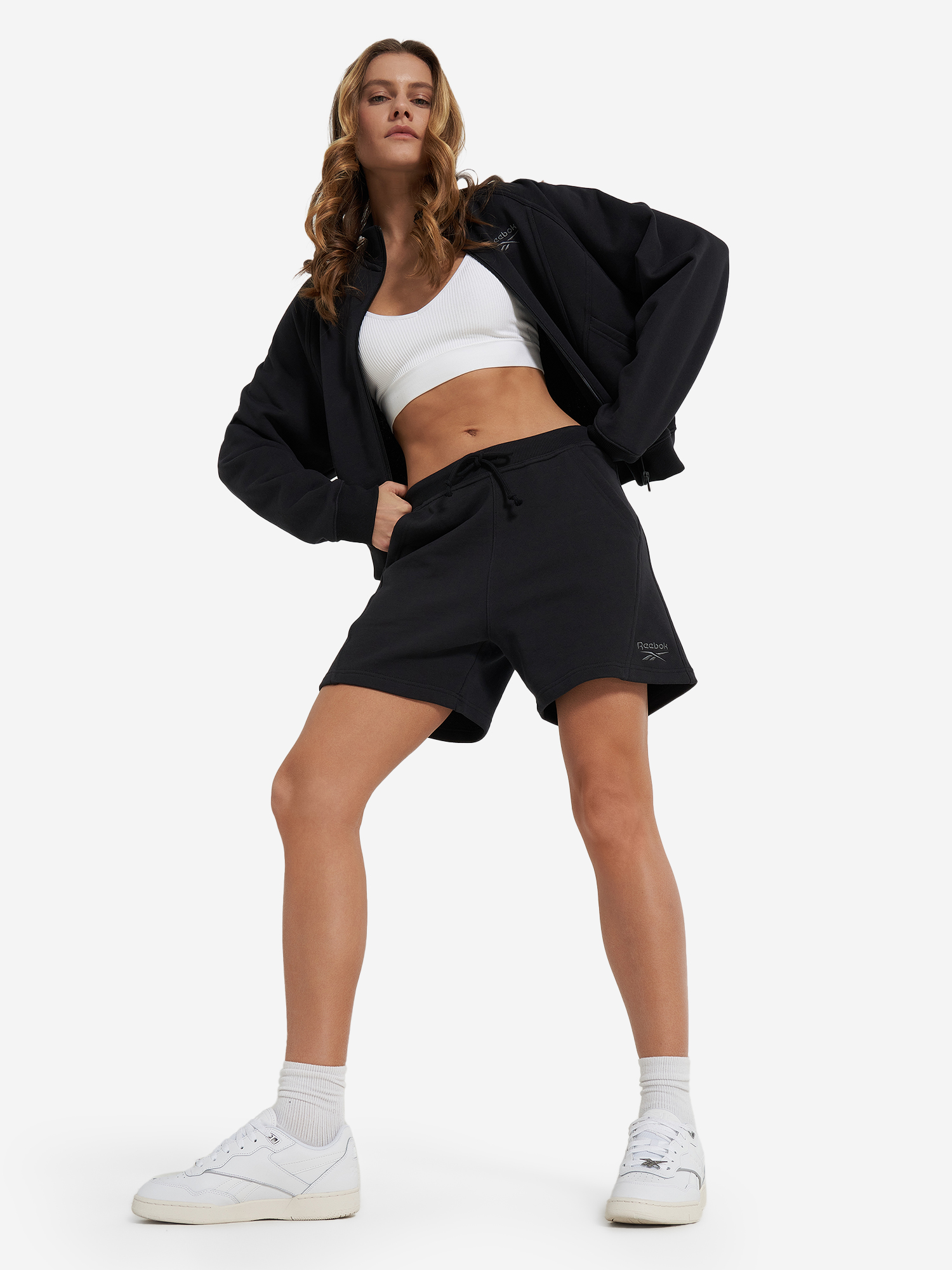 фото Шорты женские reebok, черный