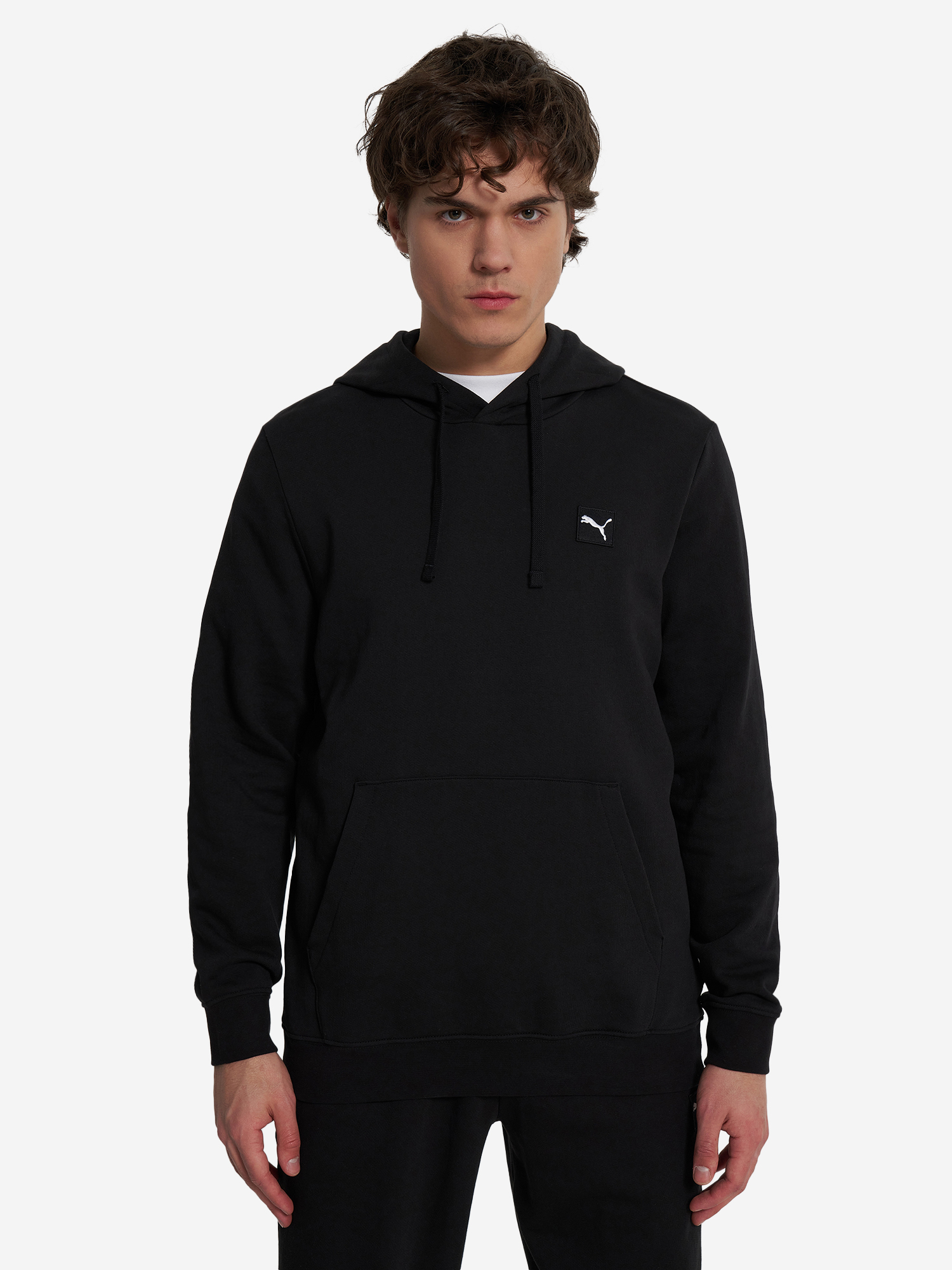 фото Худи мужское puma ess elevated, черный