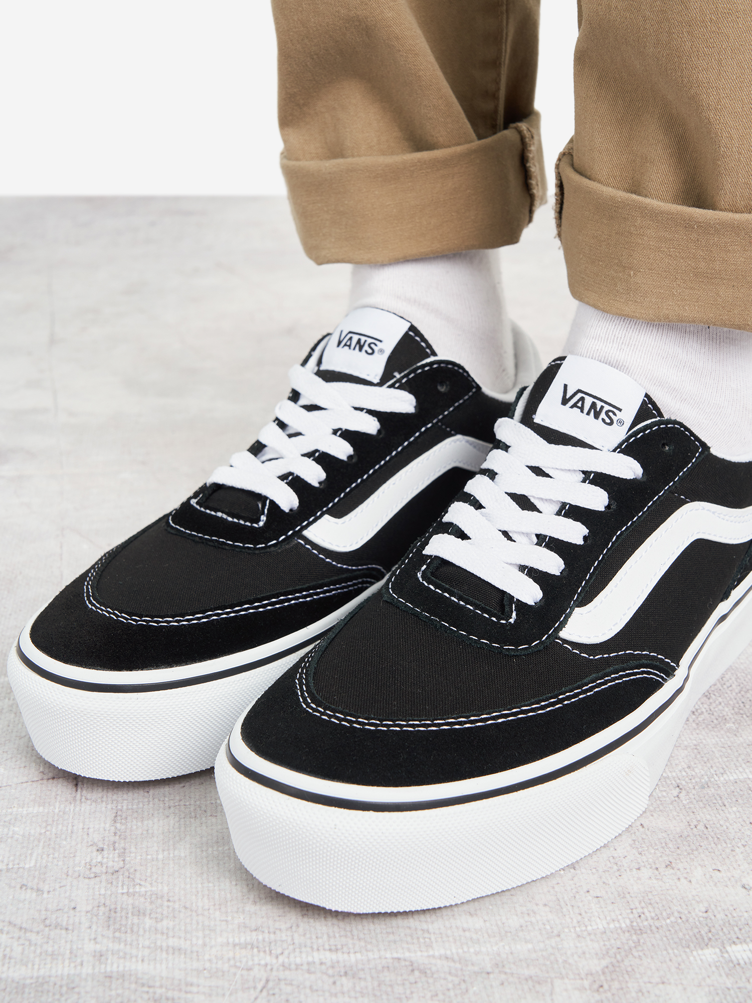 фото Кеды женские vans brooklyn ls platform, черный
