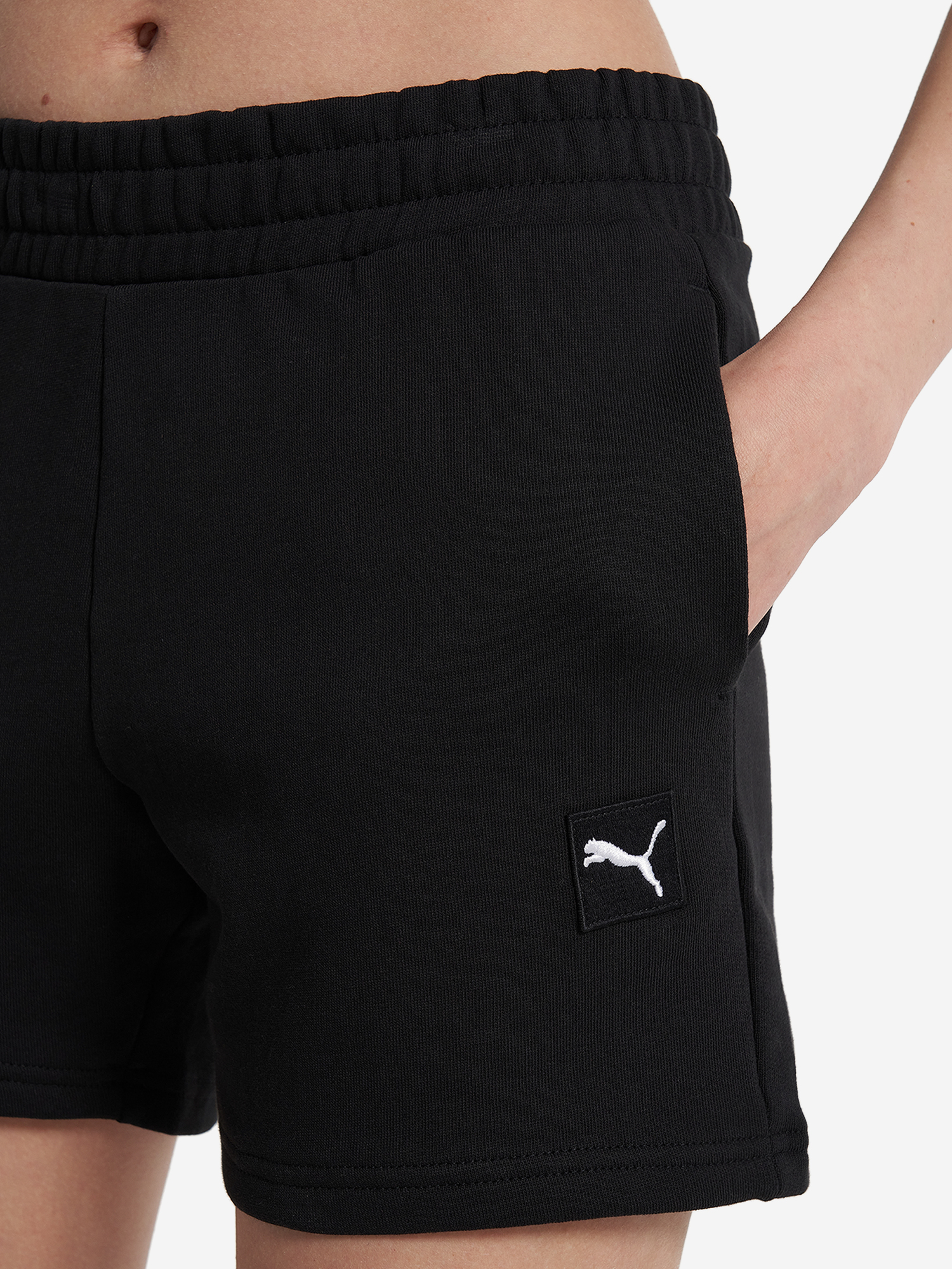 фото Шорты женские puma ess elevated, черный