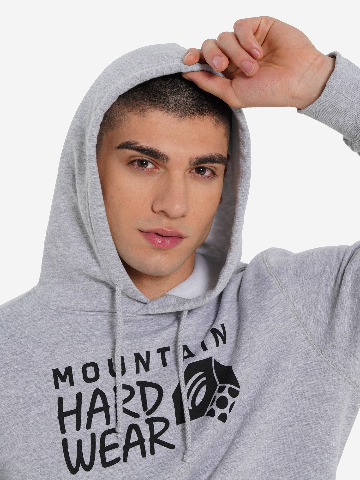 фото Худи мужское mountain hardwear logo, серый