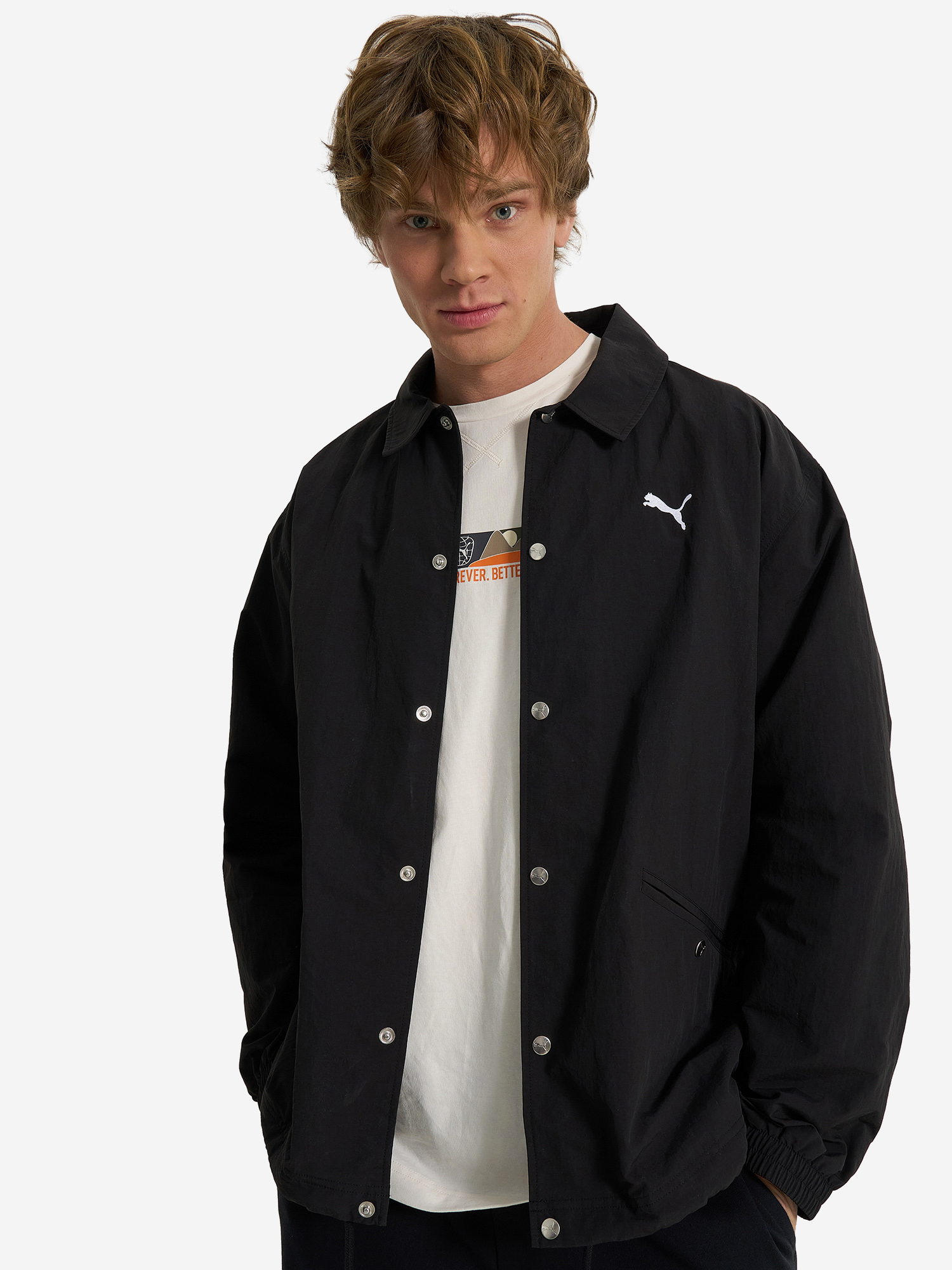 фото Рубашка мужская puma wardrobe ess, черный