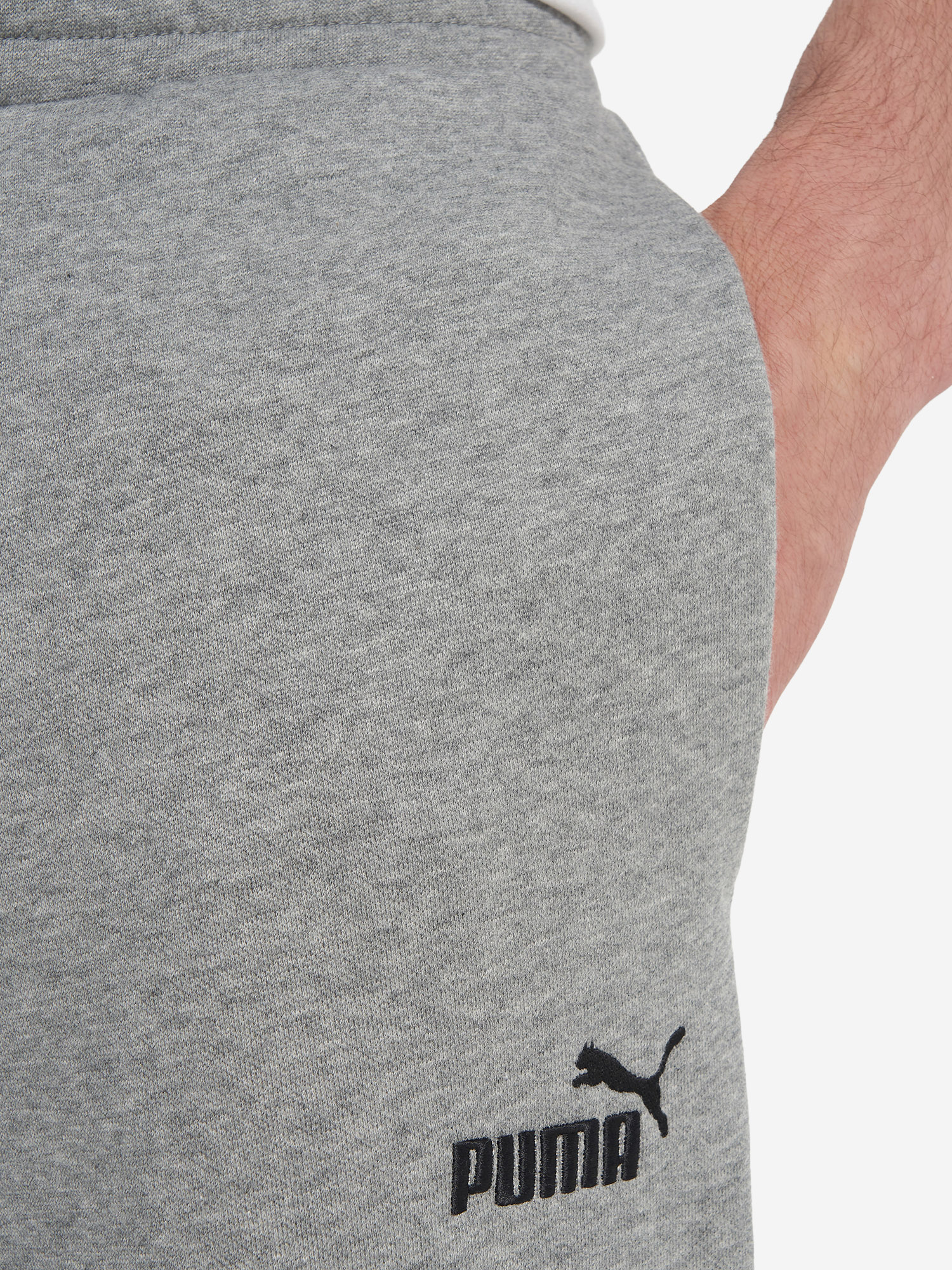 фото Брюки мужские puma ess no. 1 logo, серый