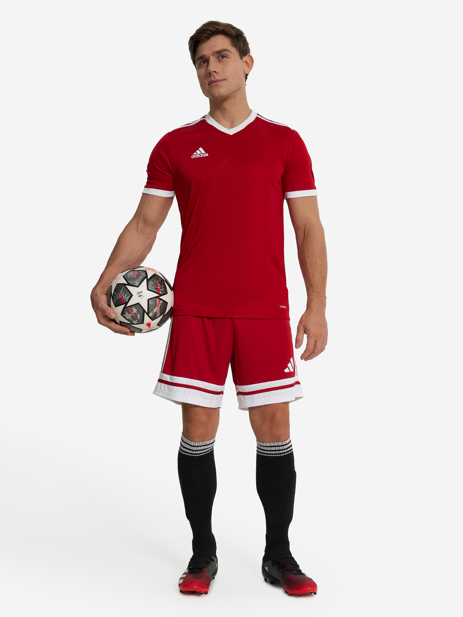 фото Шорты мужские adidas squa25, красный