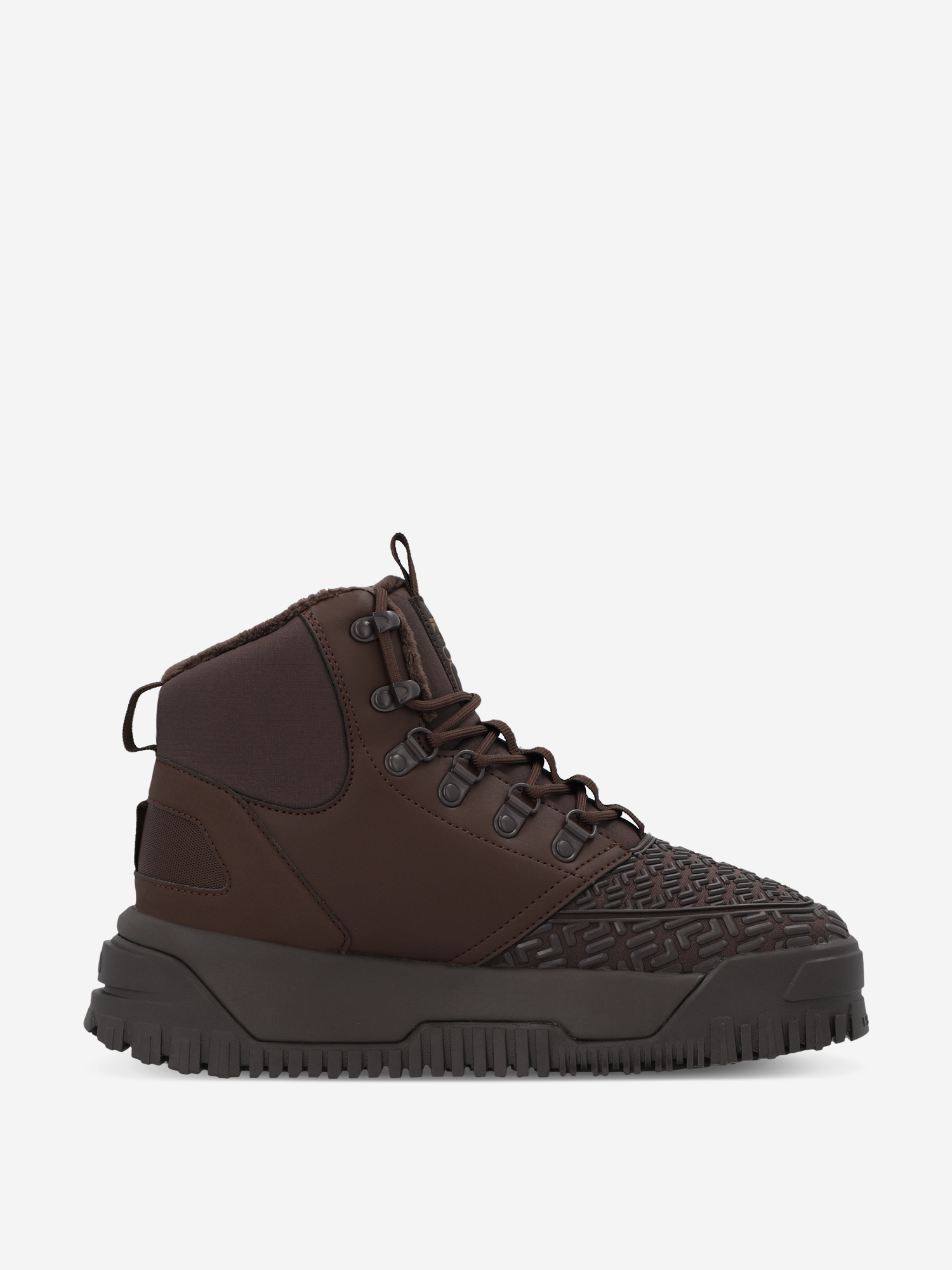фото Кеды утепленные женские fila powder snkr, коричневый