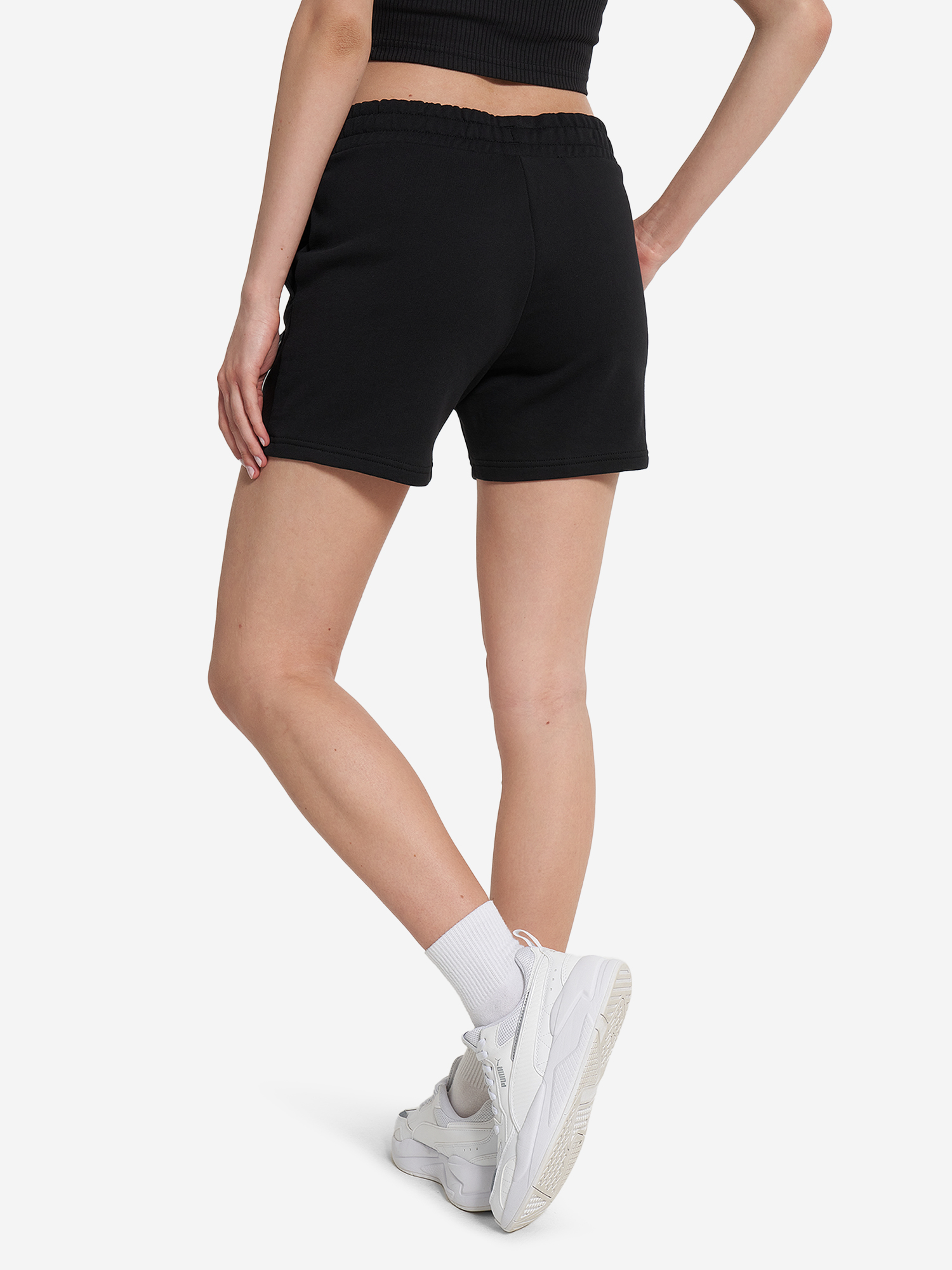фото Шорты женские puma ess elevated, черный