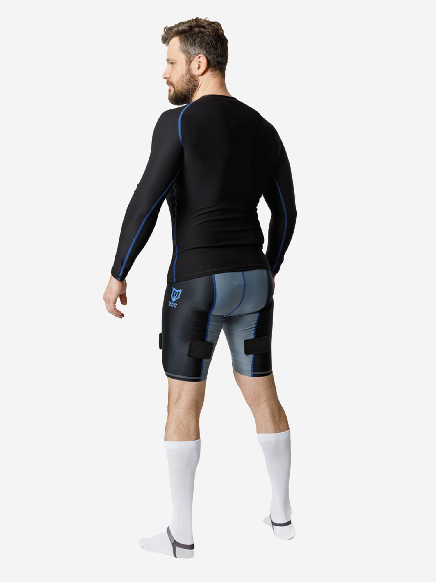 фото Компрессионные шорты madguy basic compression, серый