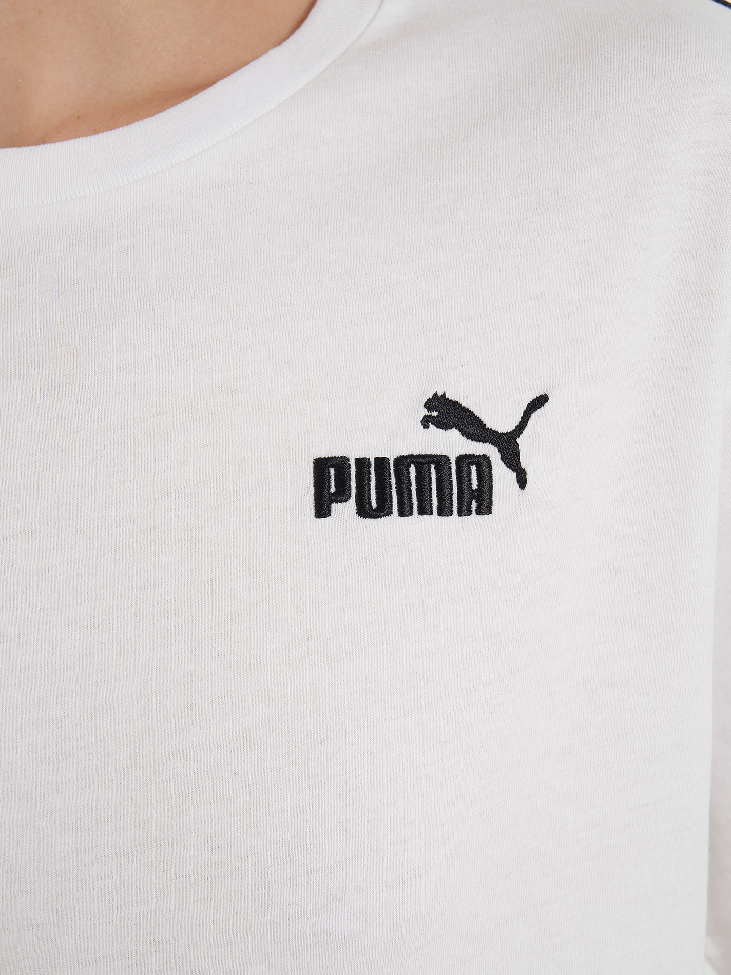фото Футболка женская puma ess tape relaxed, белый