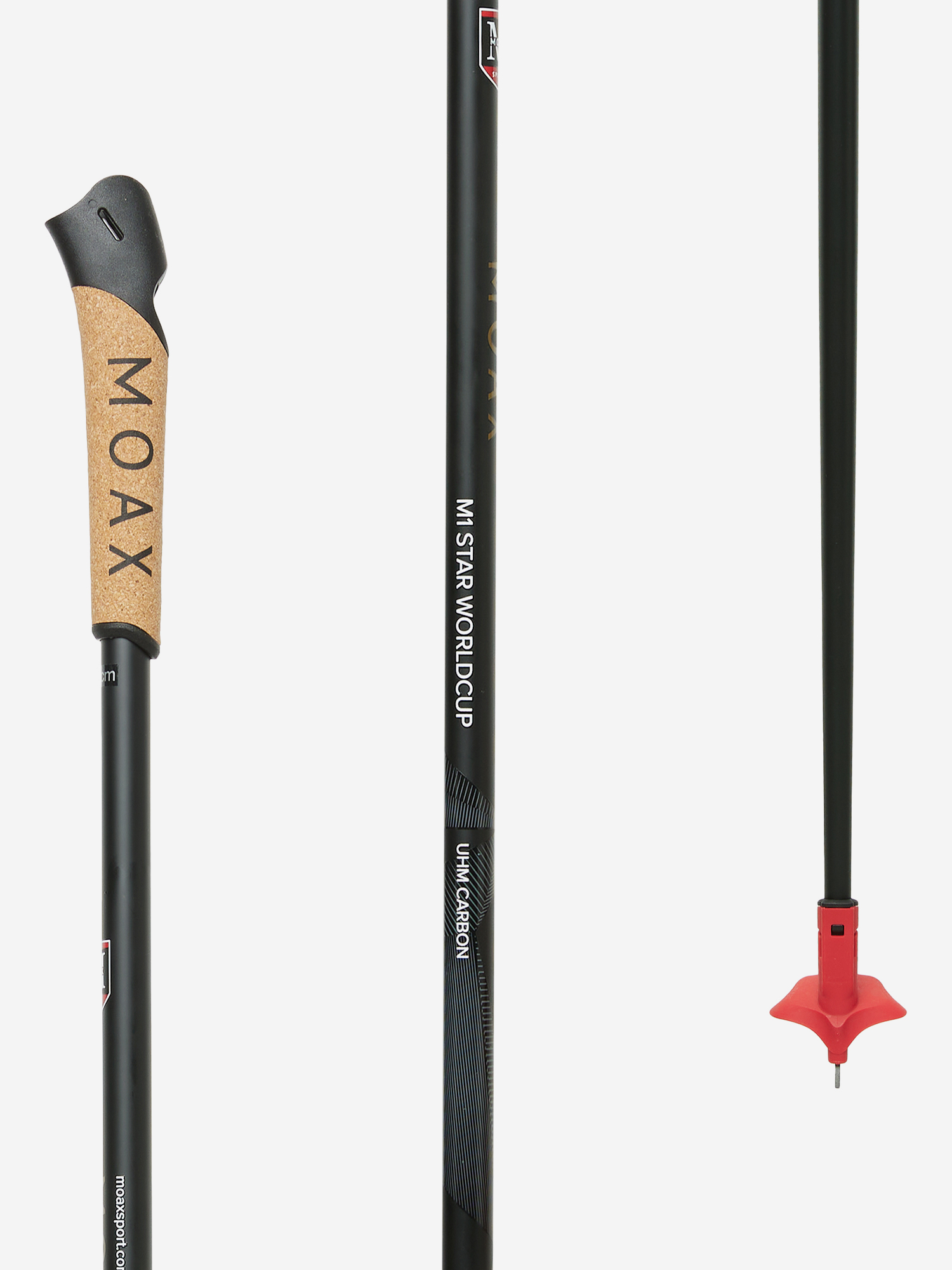 фото Палки лыжные moaxsport m1 star worldcup, красный