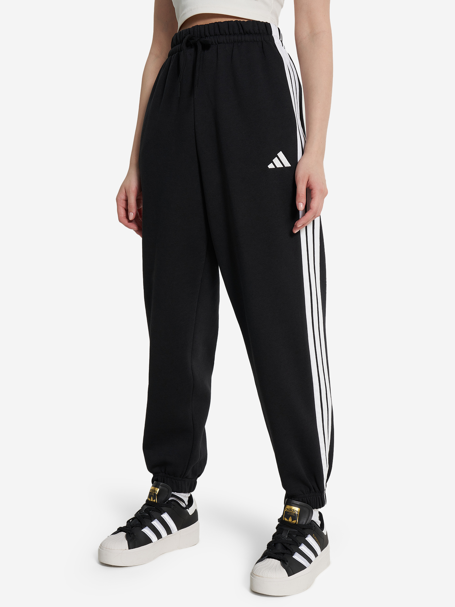 фото Брюки женские adidas, черный