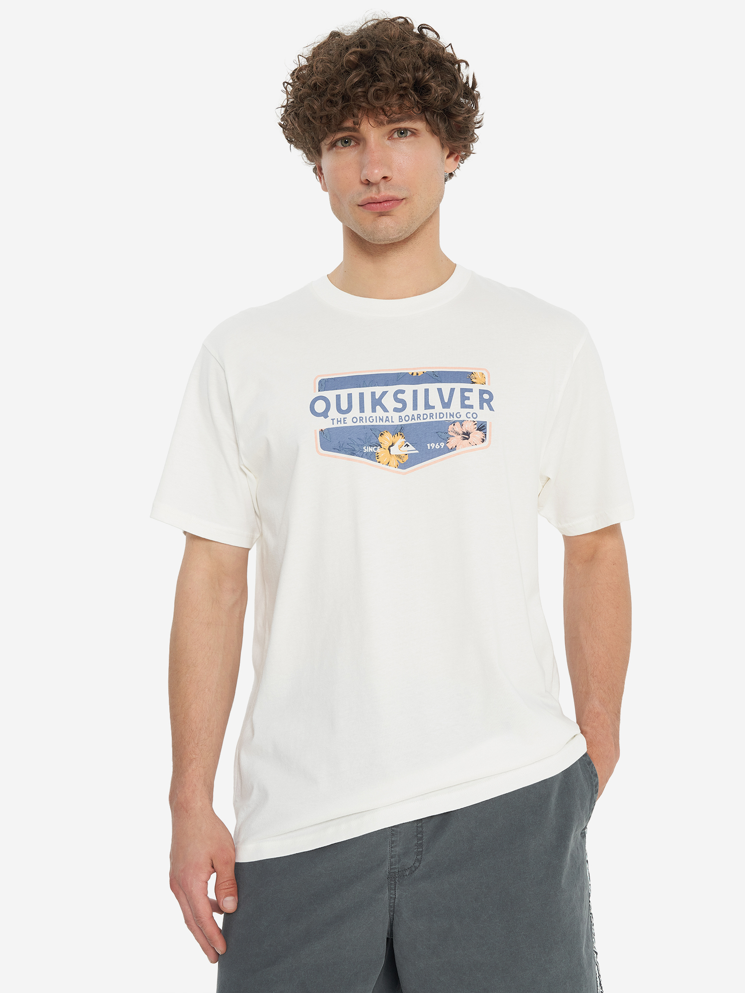 фото Футболка мужская quiksilver ultimate classic, белый