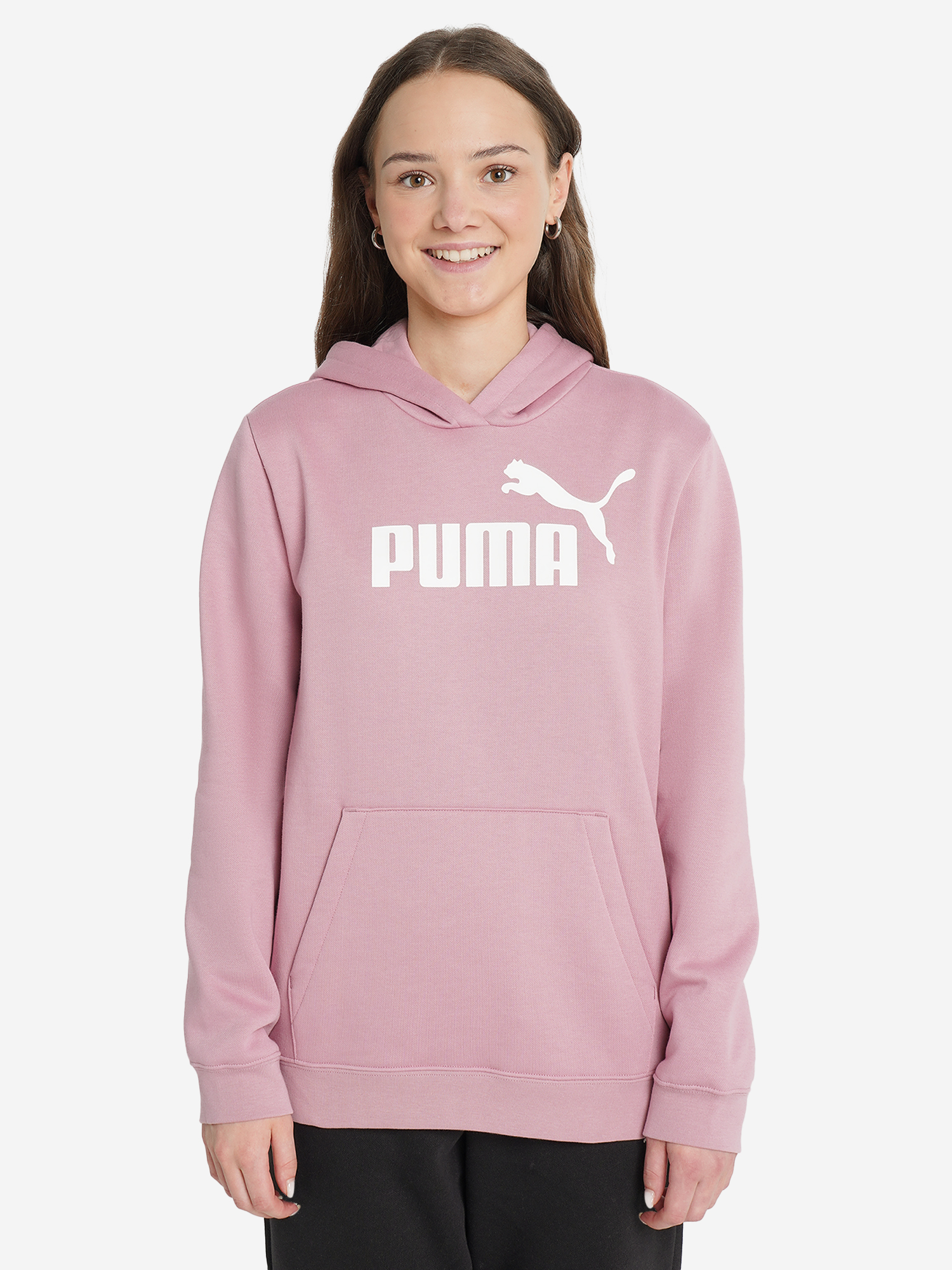 фото Худи для девочек puma ess, розовый