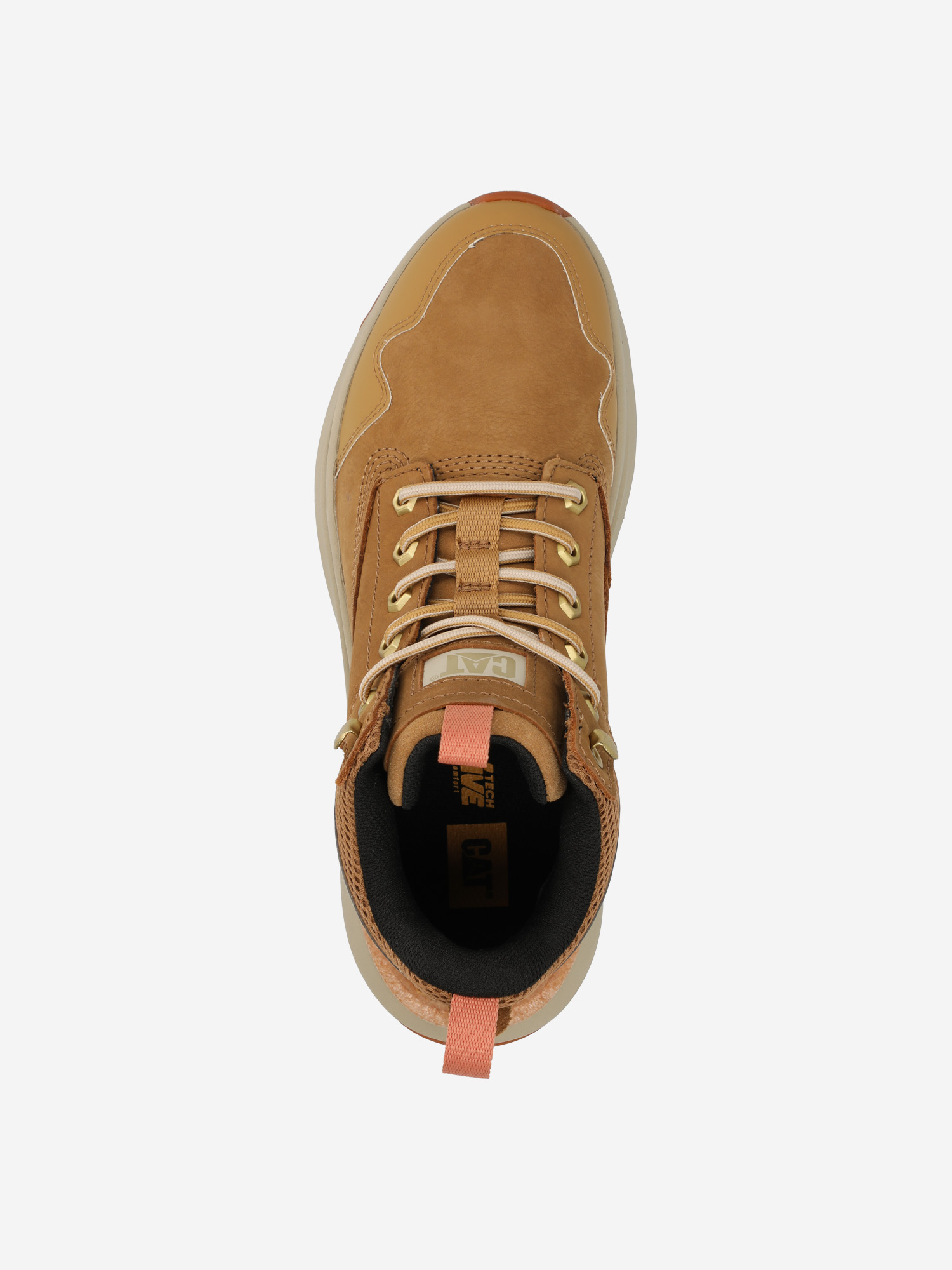 фото Ботинки женские caterpillar colorado sneaker wp, бежевый