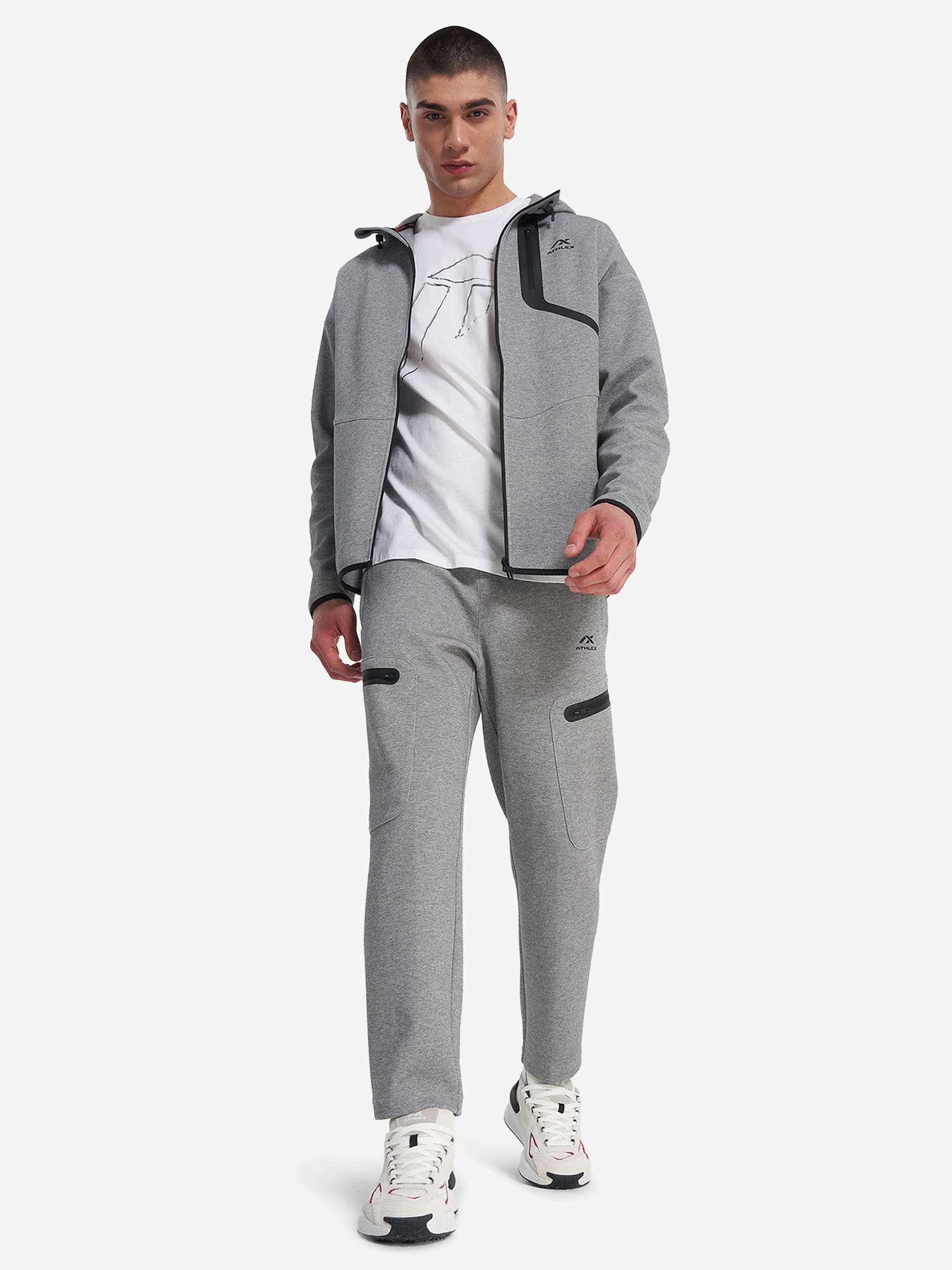 фото Толстовка мужская athlex, серый