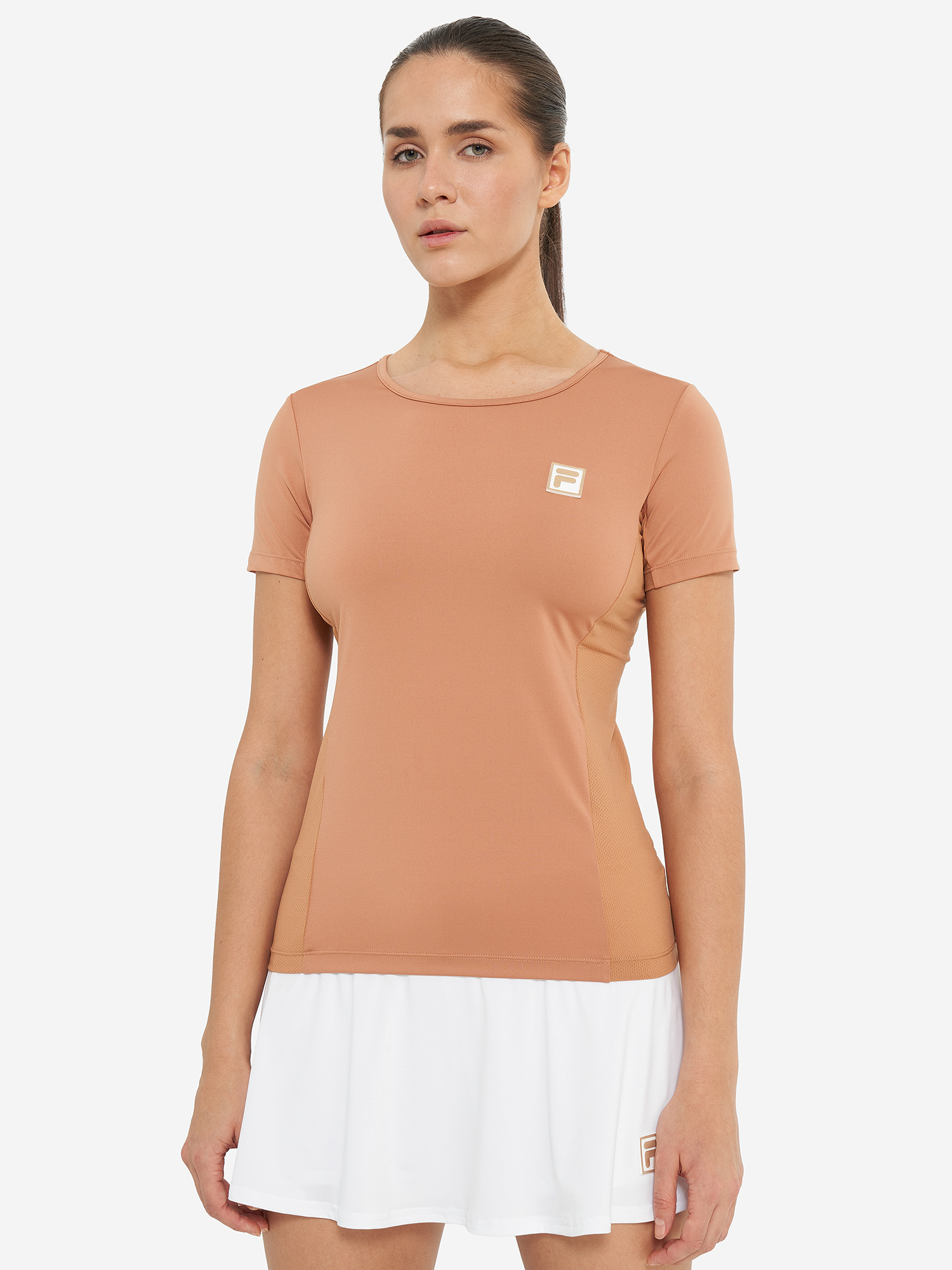 фото Футболка женская fila, бежевый